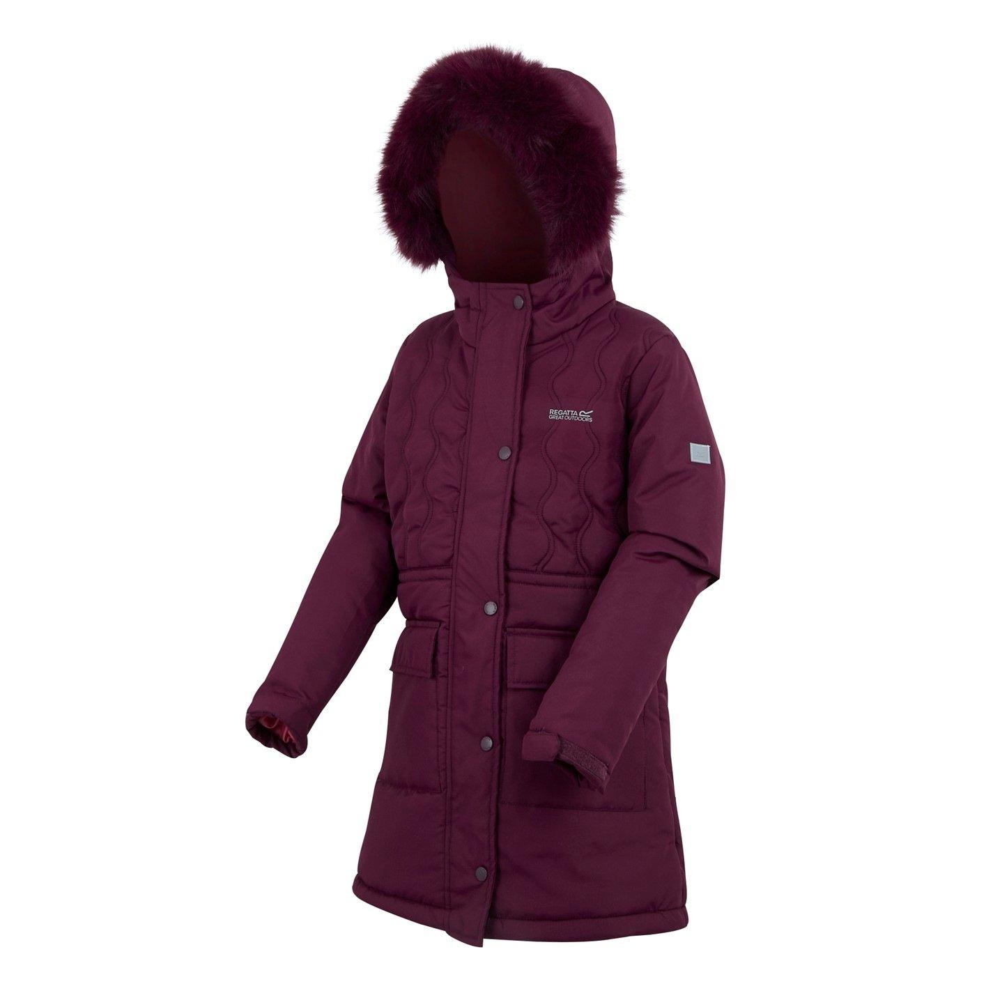 Fig Purple - Regatta - Unisex Kids' Fabrizia Thermoguard Water-Resistant Quilted Jacket - 11