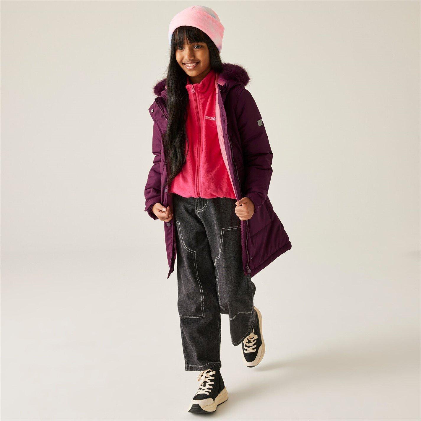 Fig Purple - Regatta - Unisex Kids' Fabrizia Thermoguard Water-Resistant Quilted Jacket - 4