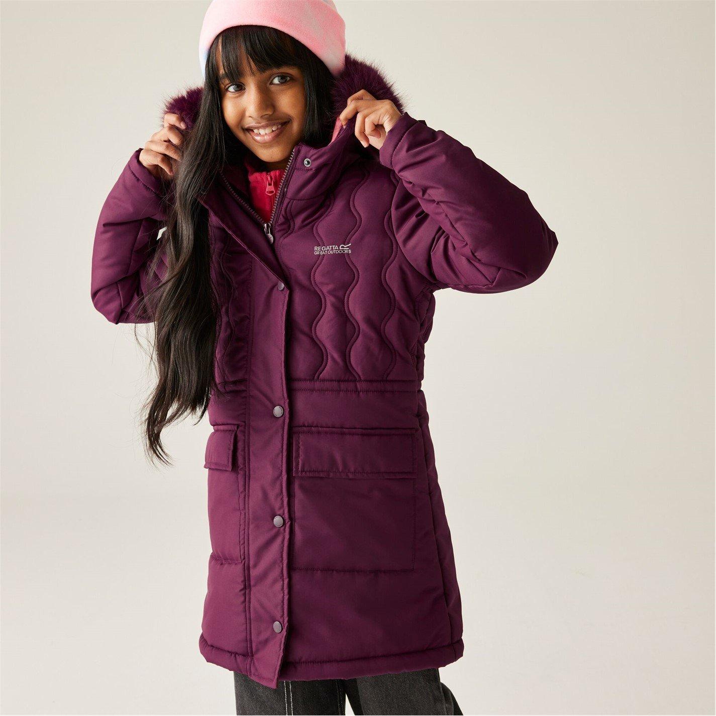Fig Purple - Regatta - Unisex Kids' Fabrizia Thermoguard Water-Resistant Quilted Jacket - 5