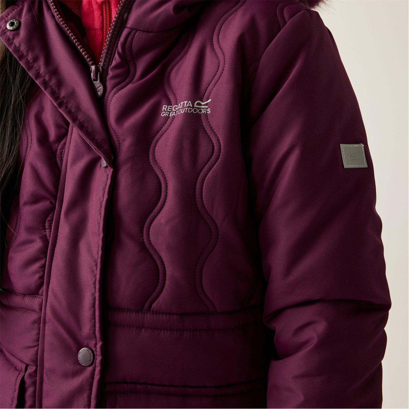 Fig Purple - Regatta - Unisex Kids' Fabrizia Thermoguard Water-Resistant Quilted Jacket - 6
