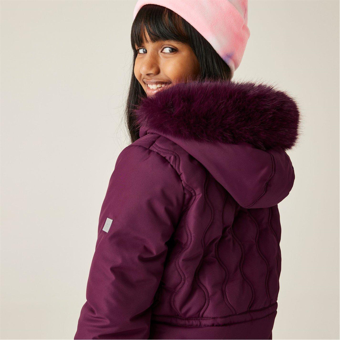 Fig Purple - Regatta - Unisex Kids' Fabrizia Thermoguard Water-Resistant Quilted Jacket - 7
