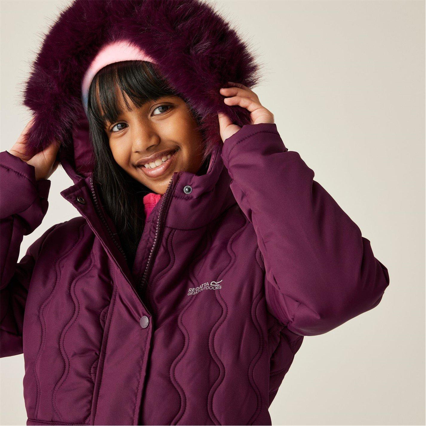 Fig Purple - Regatta - Unisex Kids' Fabrizia Thermoguard Water-Resistant Quilted Jacket - 8