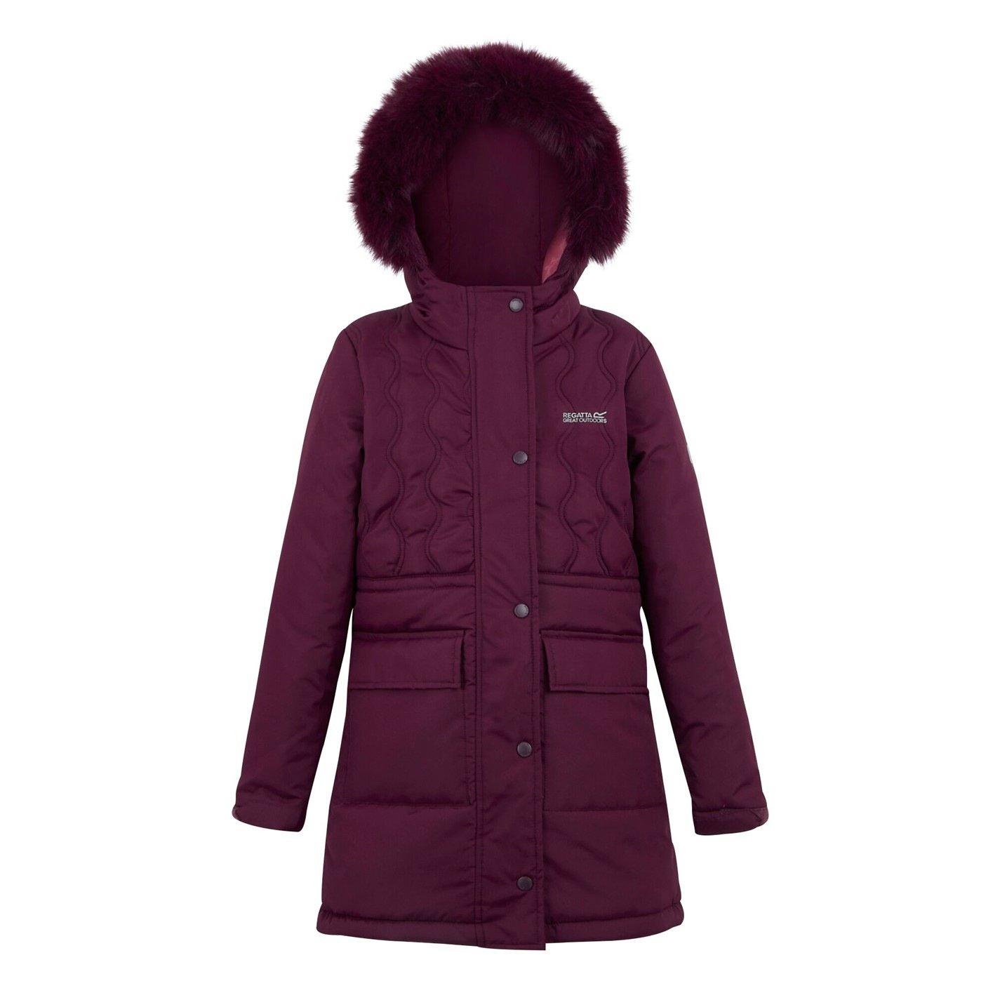 Fig Purple - Regatta - Unisex Kids' Fabrizia Thermoguard Water-Resistant Quilted Jacket - 9
