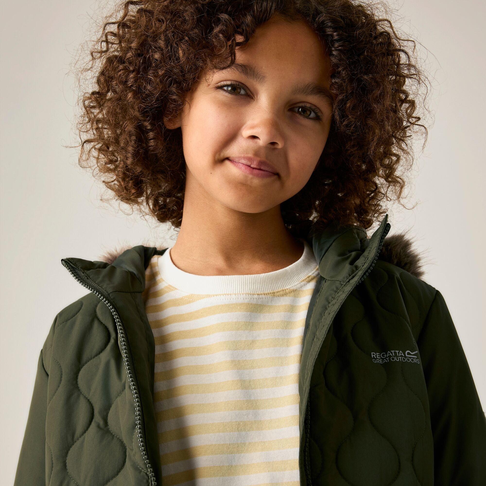 Dark Khaki - Regatta - Kids Fabrizia II Insulated Jacket - 5