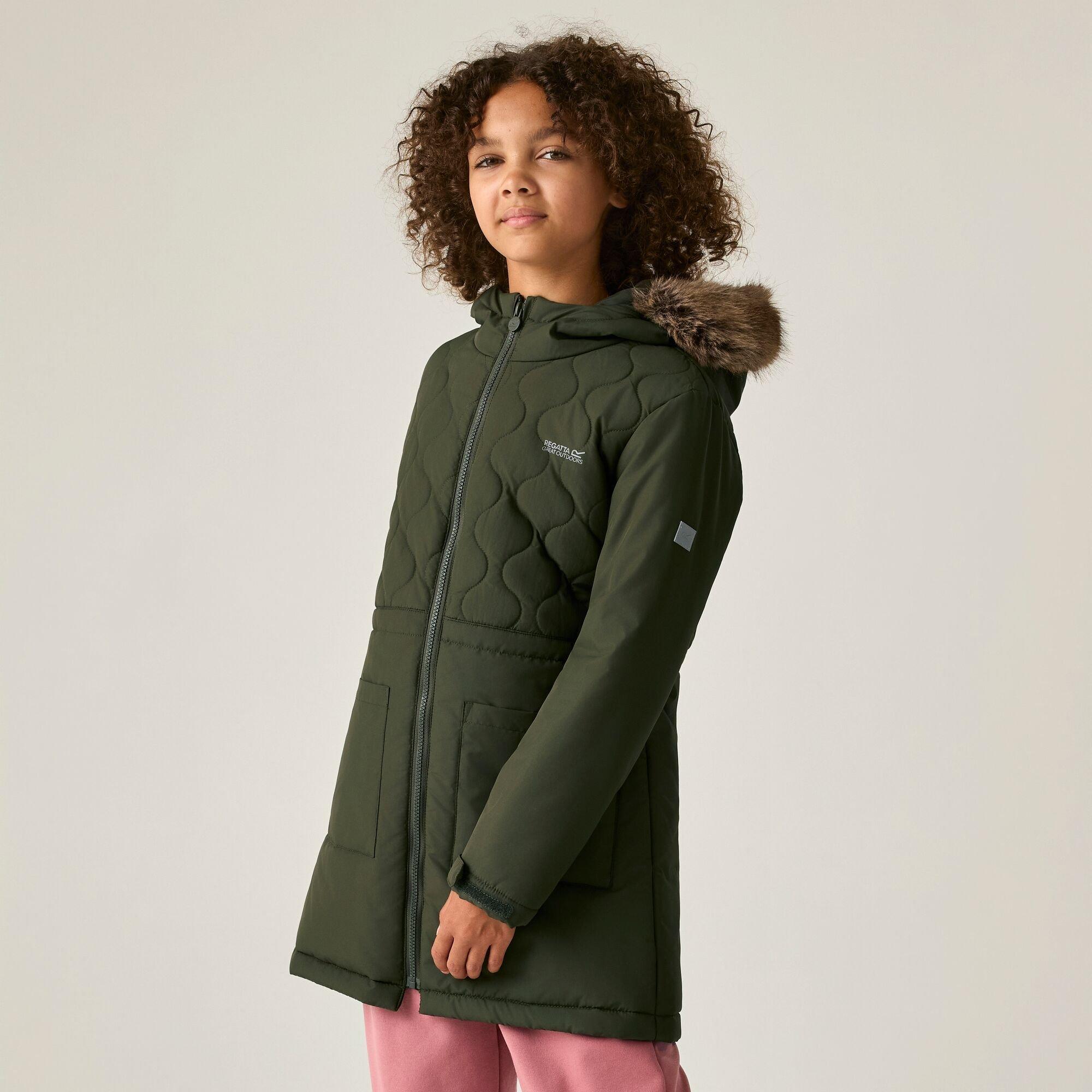 Dark Khaki - Regatta - Kids Fabrizia II Insulated Jacket - 8