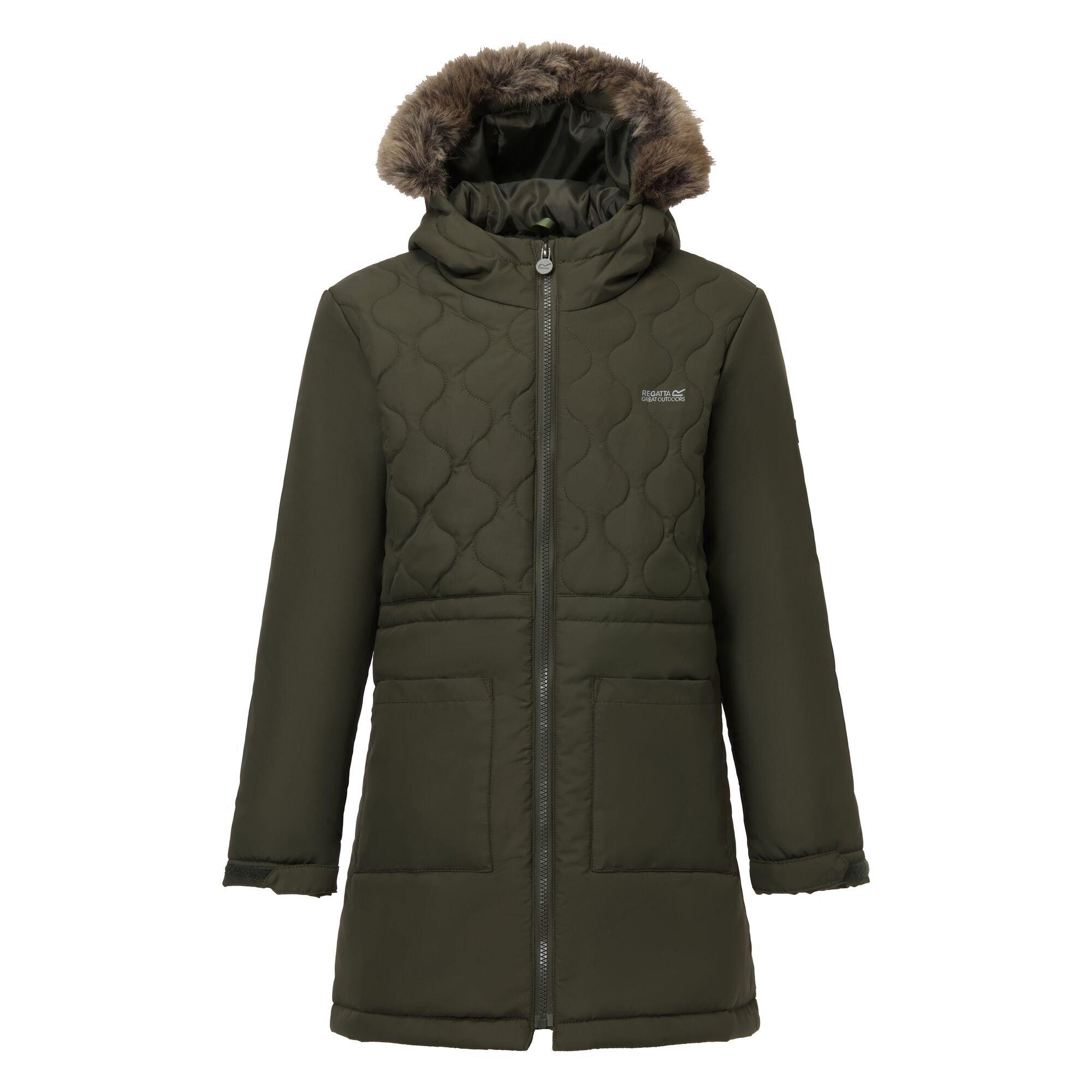 Dark Khaki - Regatta - Kids Fabrizia II Insulated Jacket - 10