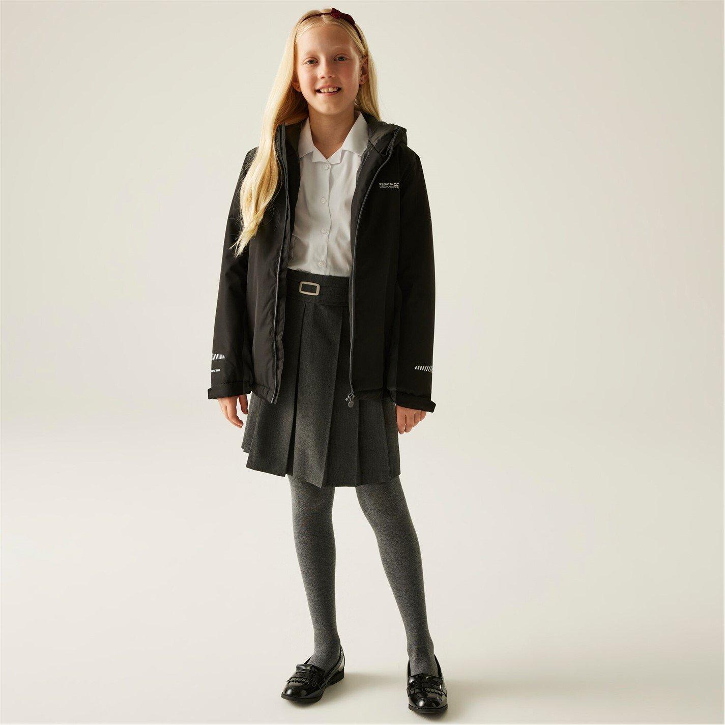 Black - Regatta - Unisex Kids' Hurdle Isotex Thermoguard Insulated Waterproof Jacket - 4