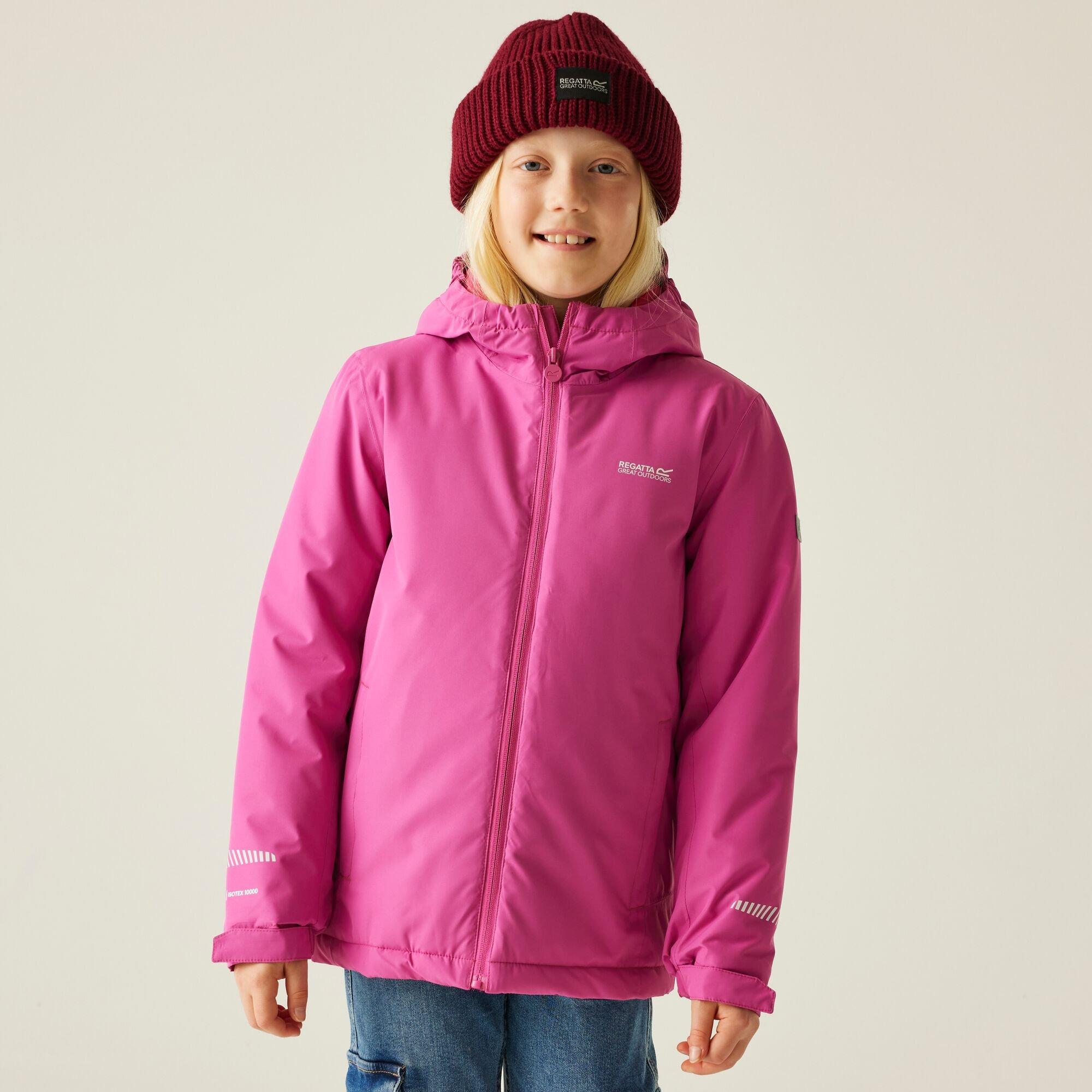 Regatta  Kids ' Hurdle Isotex Thermoguard Insulated Waterproof Jacket - Raspberry Pink - 13yrs