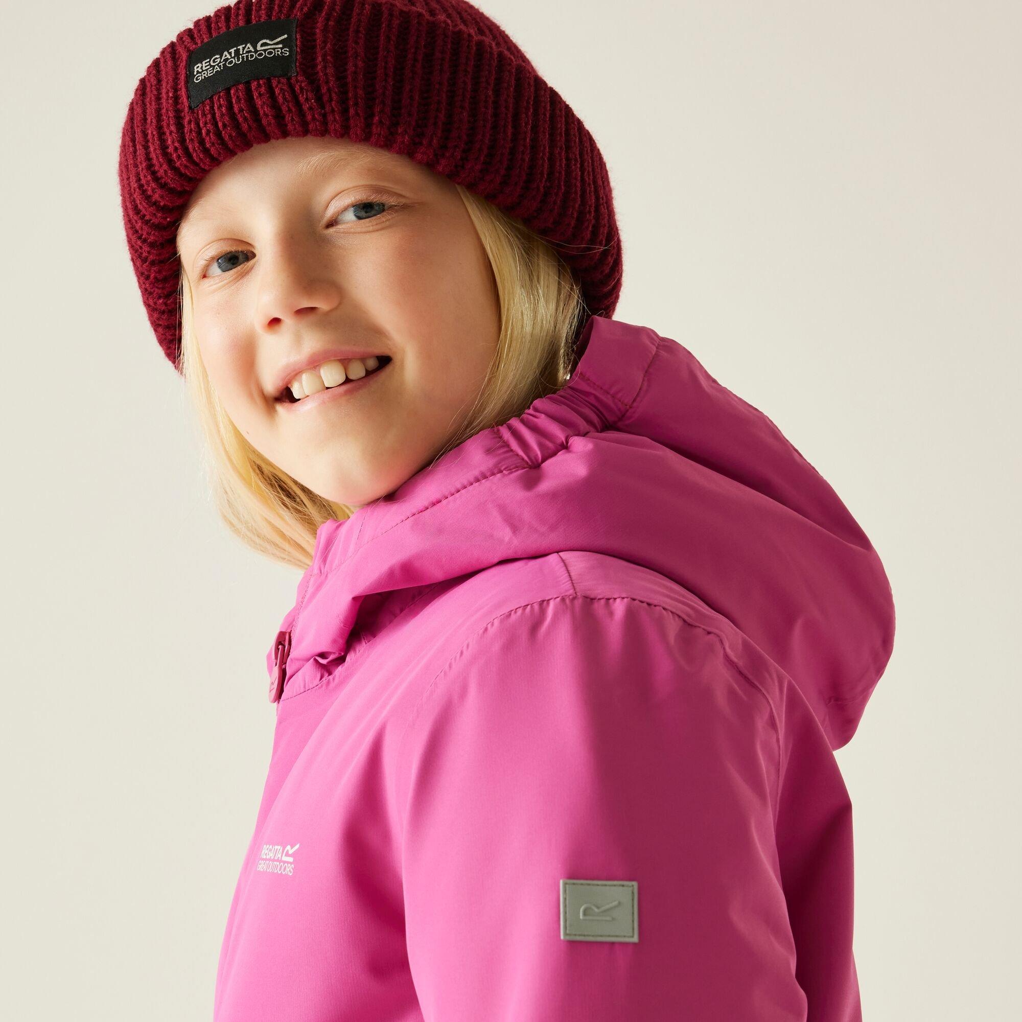 Raspberry Pink - Regatta - Kids Hurdle Insulated Waterproof Jacket - 6