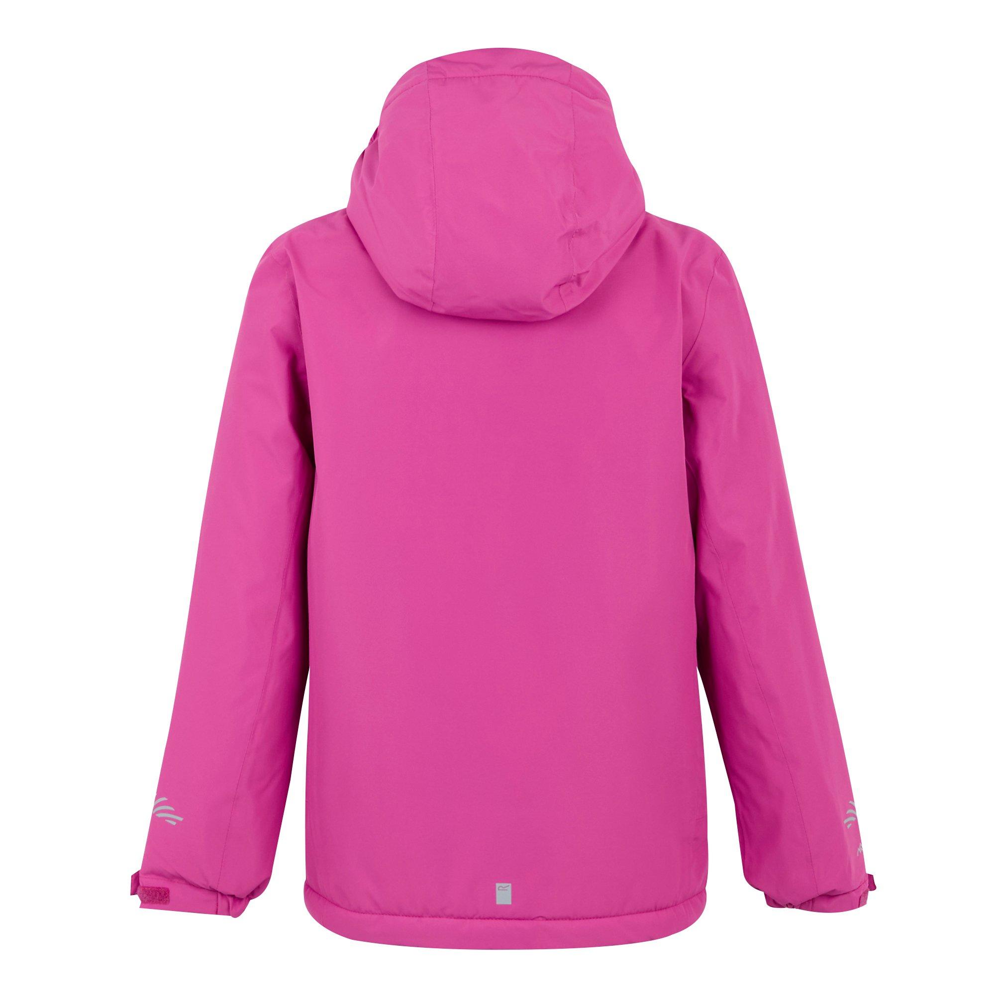 Raspberry Pink - Regatta - Kids Hurdle Insulated Waterproof Jacket - 8
