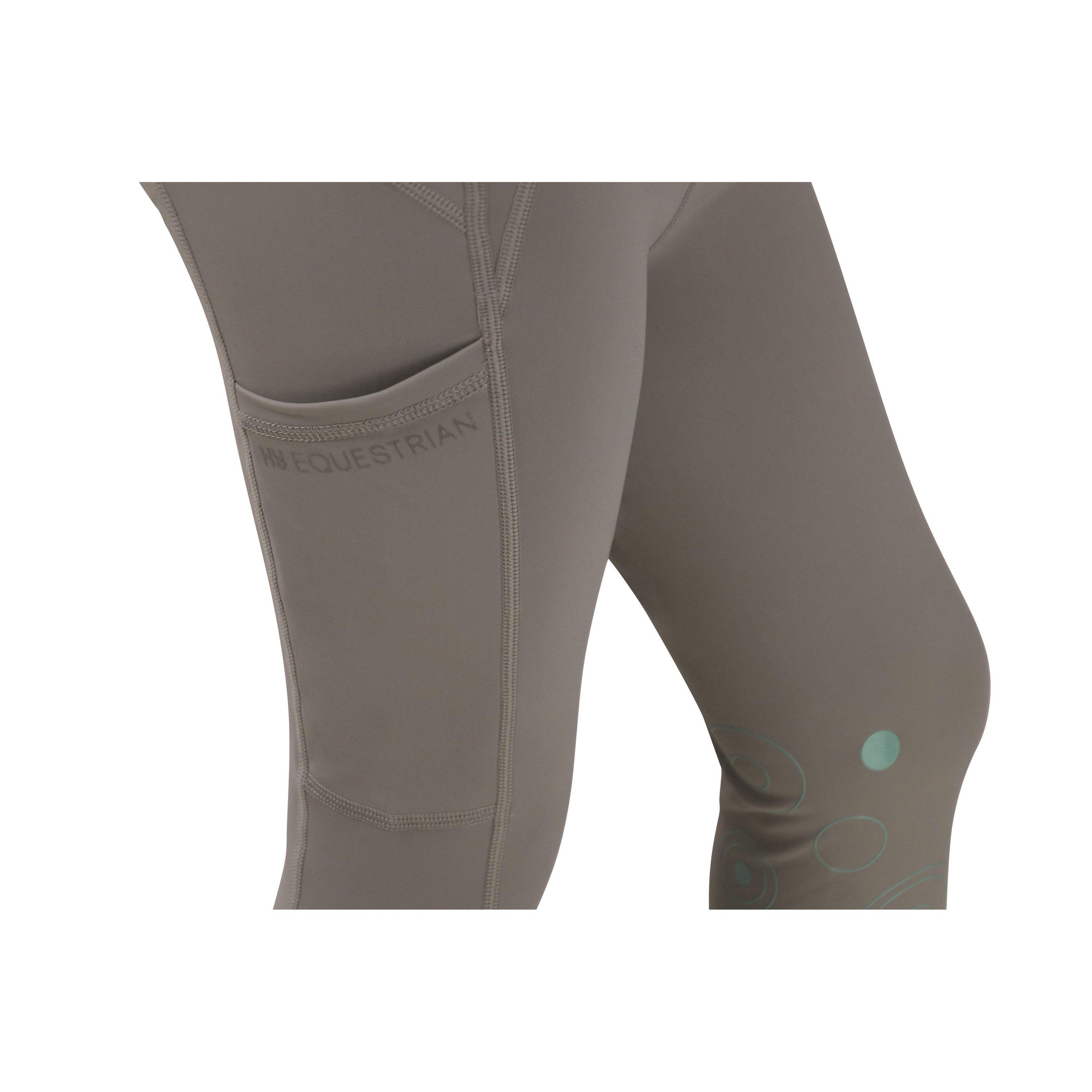 Mint/Grey - HY Equestrian - Kids' Leggings - 5