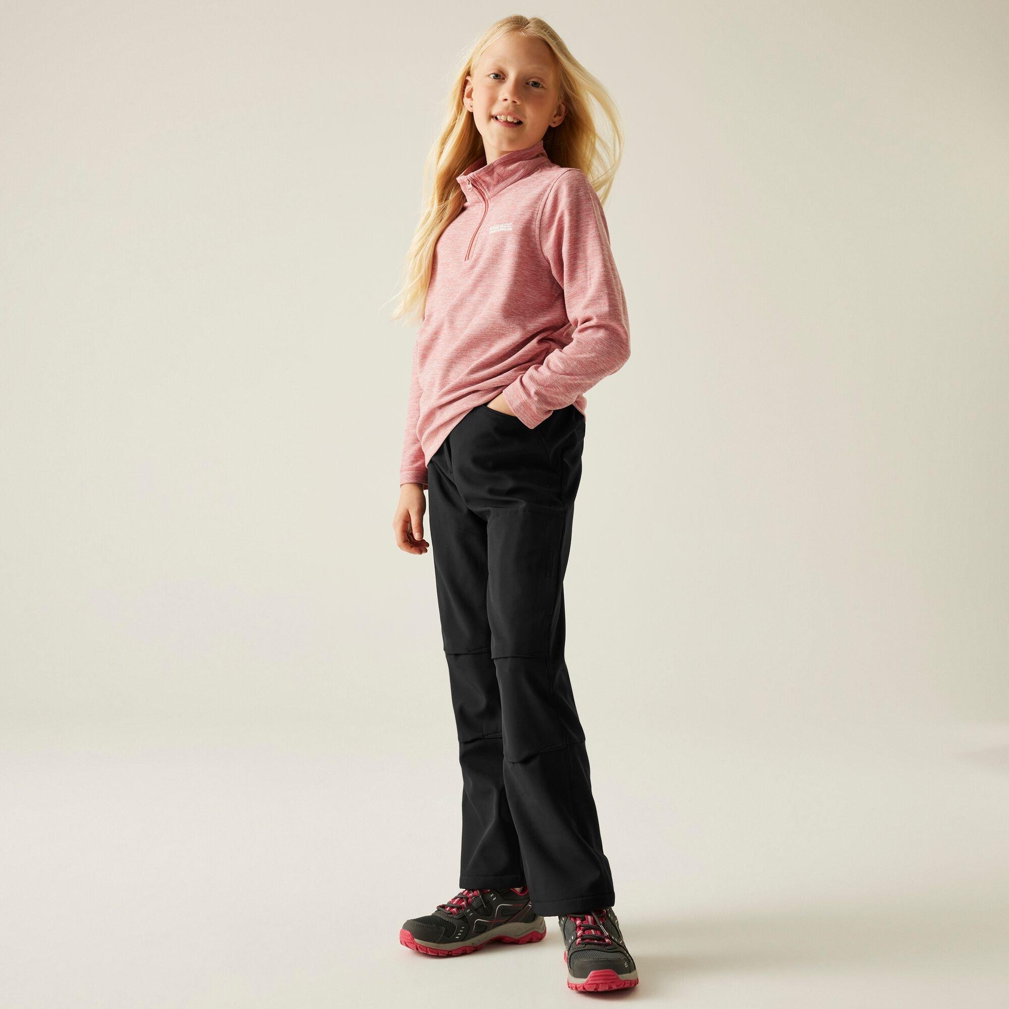 Black - Regatta - Kids Softshell Trousers - 3
