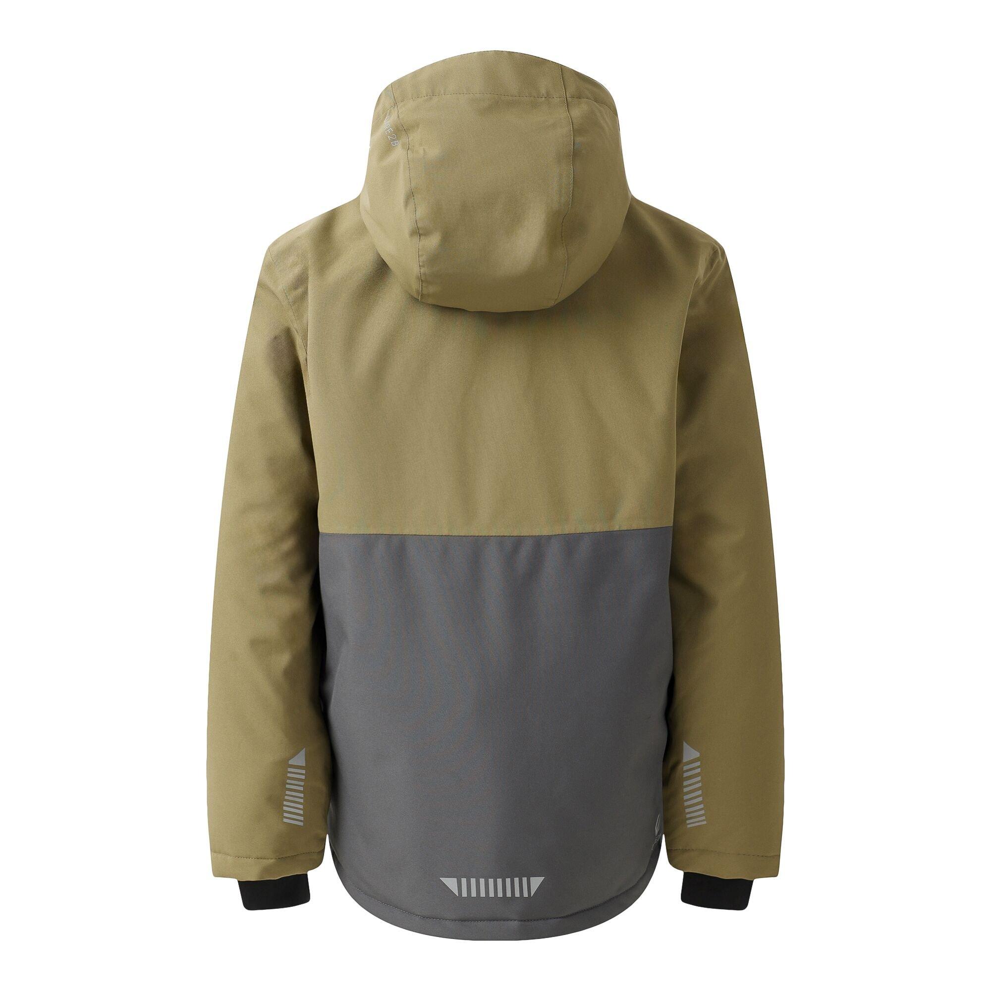 Olive Green - Dare 2b - Unisex Kids Send It! Ski Insulated Waterproof Jacket - 12