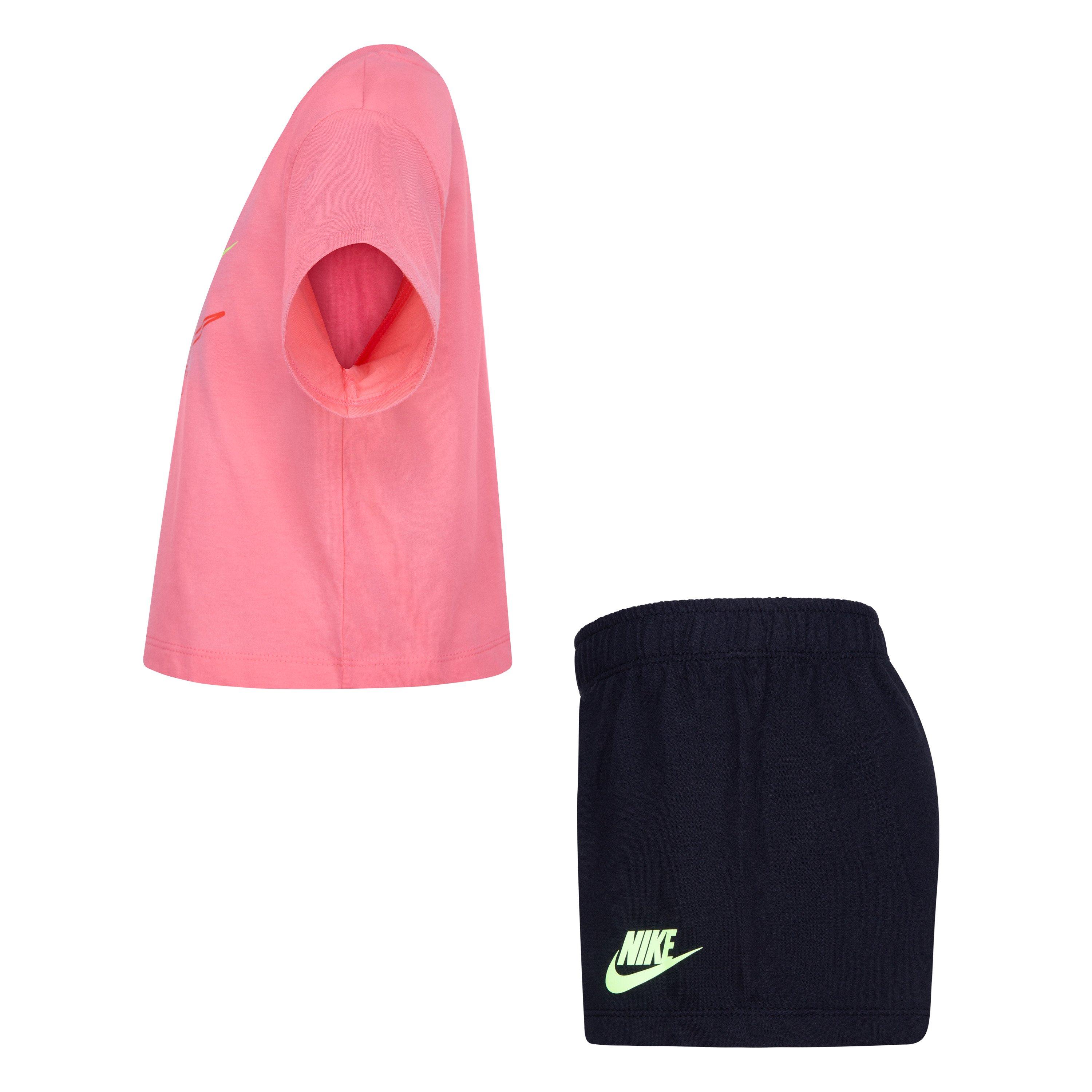 Zwart - Nike - Boxy T-Shirt & Shorts Set Babies - 7
