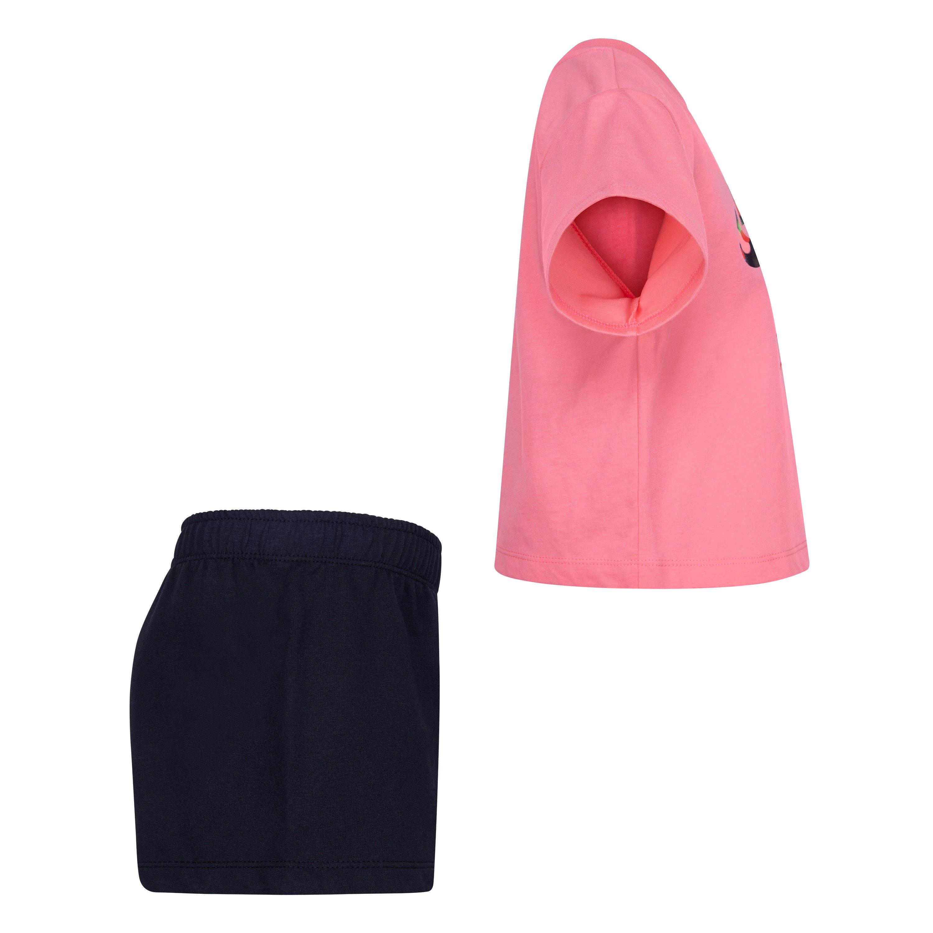 Zwart - Nike - Boxy T-Shirt & Shorts Set Babies - 8