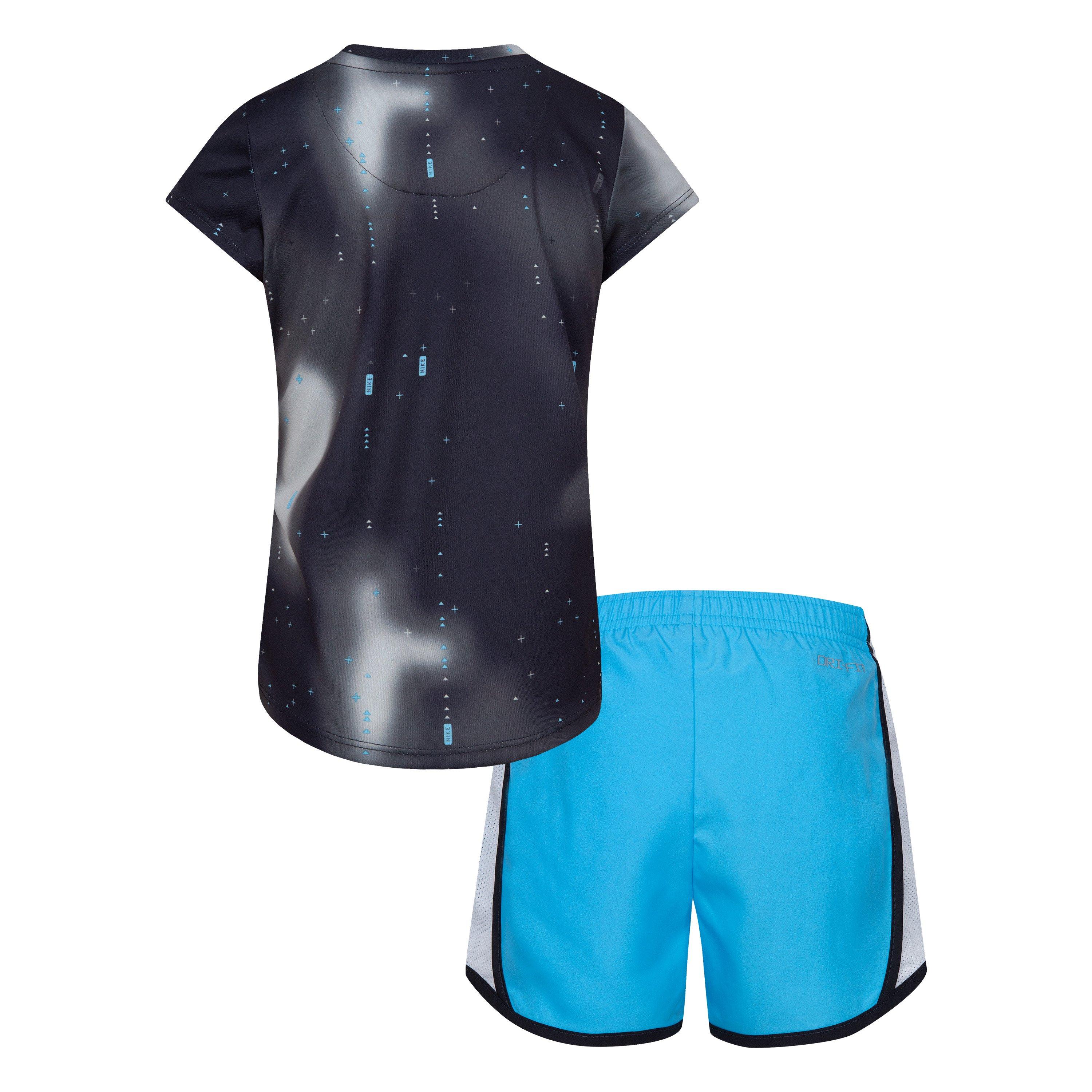Baltic Blue - Nike - Tee & Shorts Set Infants - 2