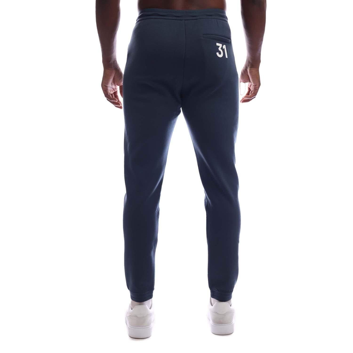 Navy - Emporio Armani - Jersey Joggers - 3
