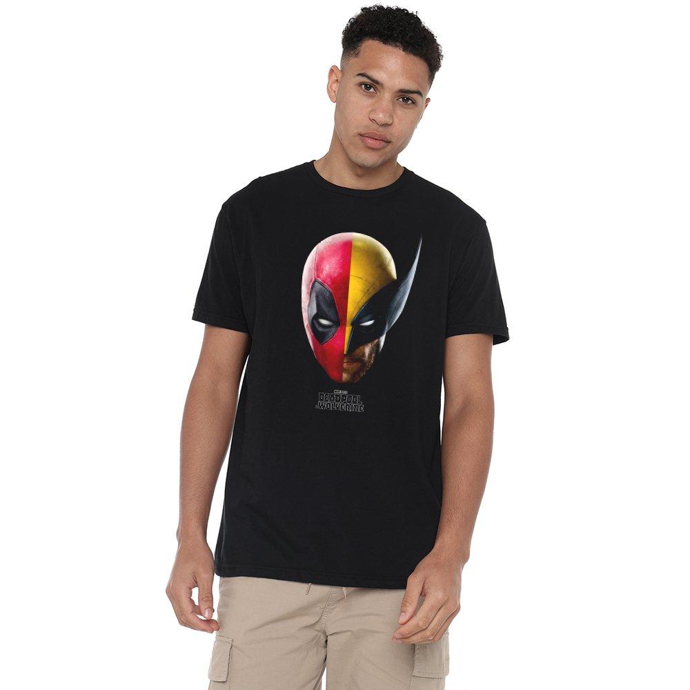 Marvel  Deadpool Wolverine Portrait - Black - SMALL