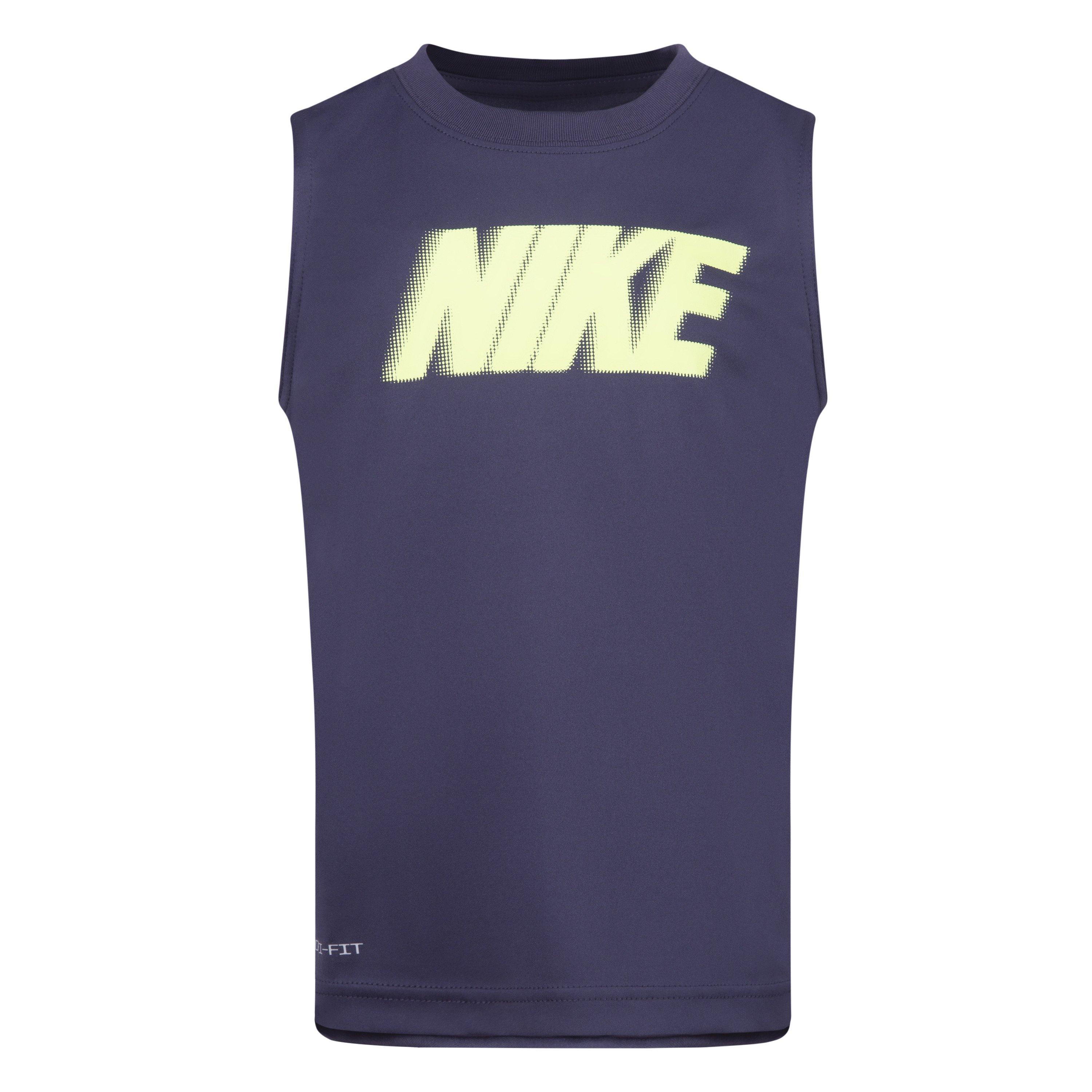 Nike  Kids' Strappy Muscle Vest - Gridiron - 5-6 Yrs