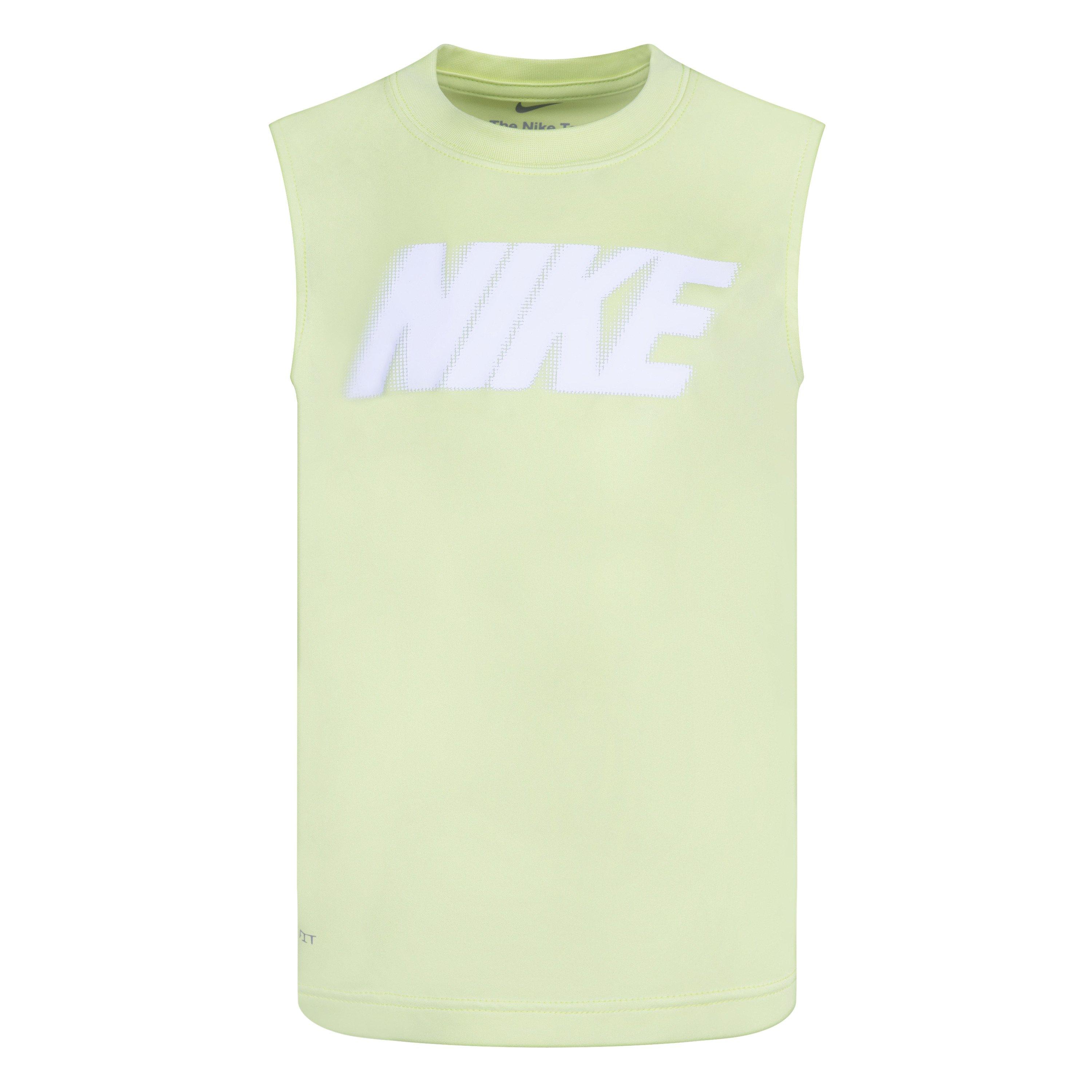 Nike  Kids' Strappy Muscle Vest - Lemon Twist - 5-6 Yrs
