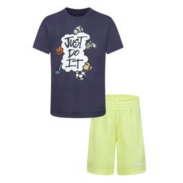 Nike Dri fit Block Shorts Set Little Kids2 piece Set