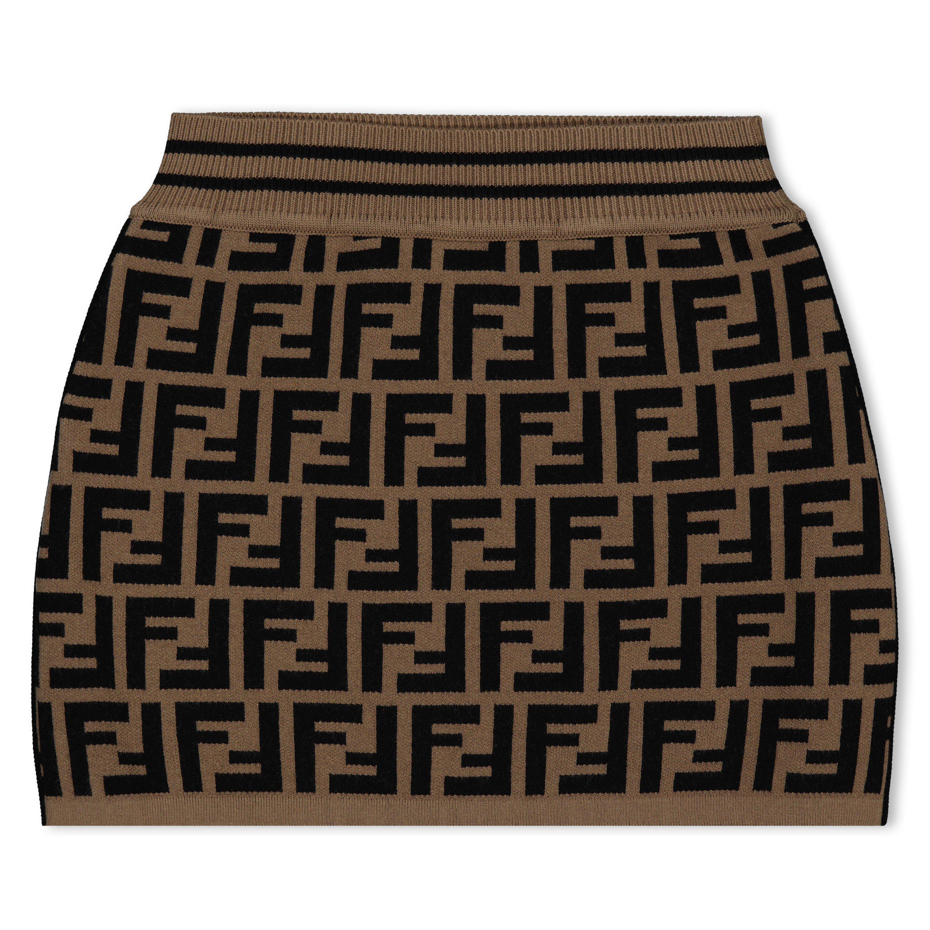 Brown F15B6 - Fendi - Knit Mini Skirt Junior - 1