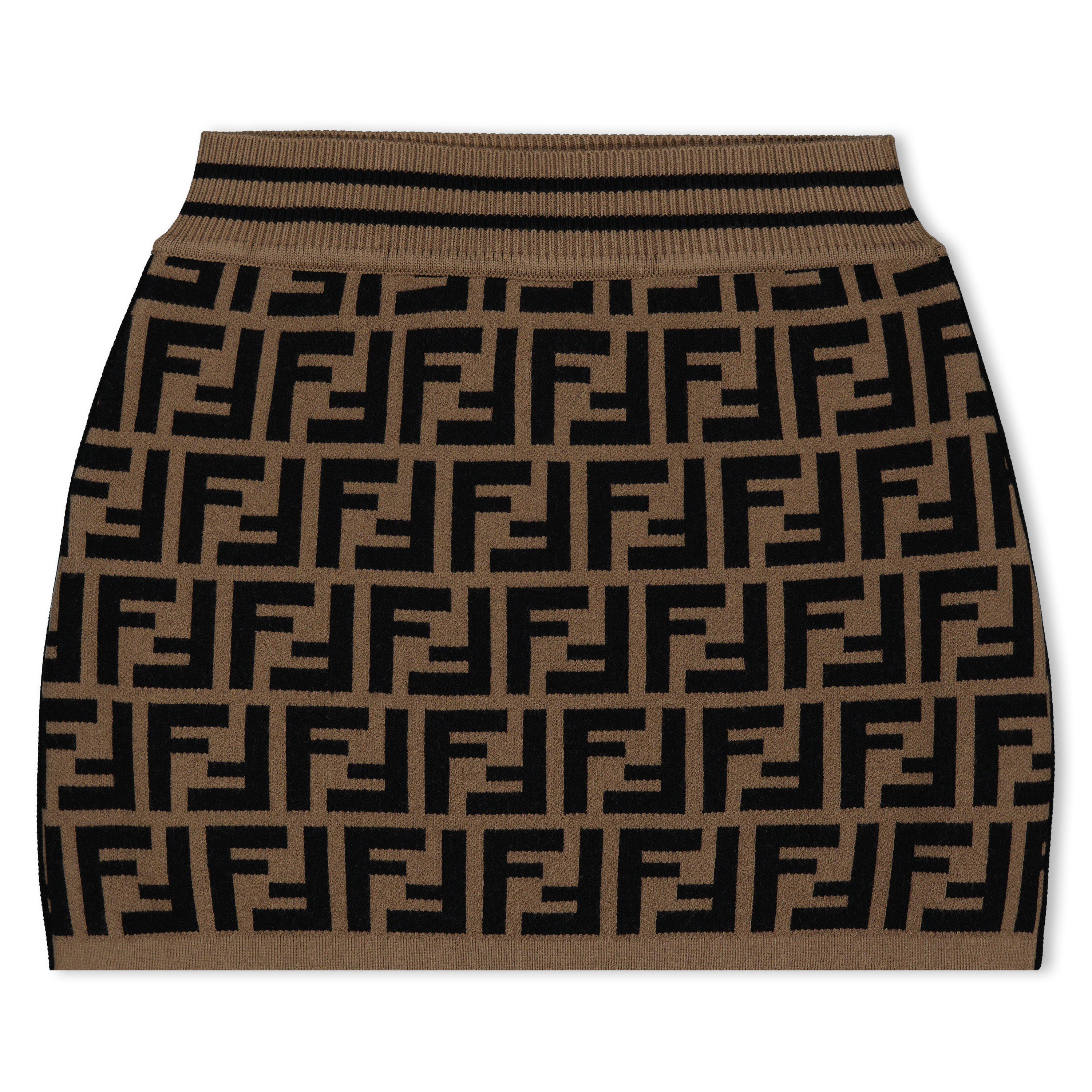 Brown F15B6 - Fendi - Knit Mini Skirt Junior - 2