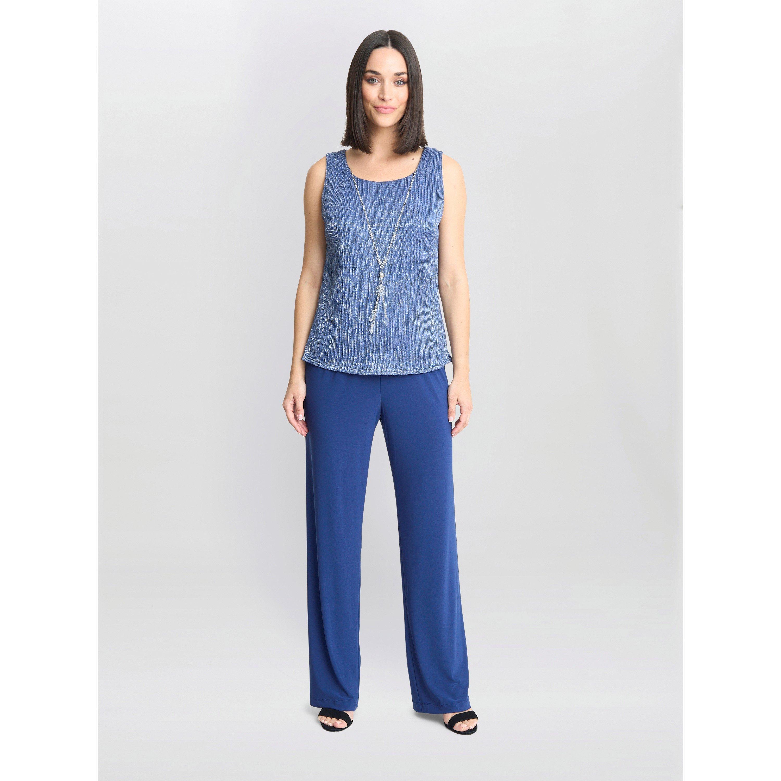 Petrol - Gina Bacconi - Natasha 3 Piece Metallic Trouser Suit - 6