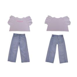 Be You Studio Younger Girl Frill Top and Flared Jean