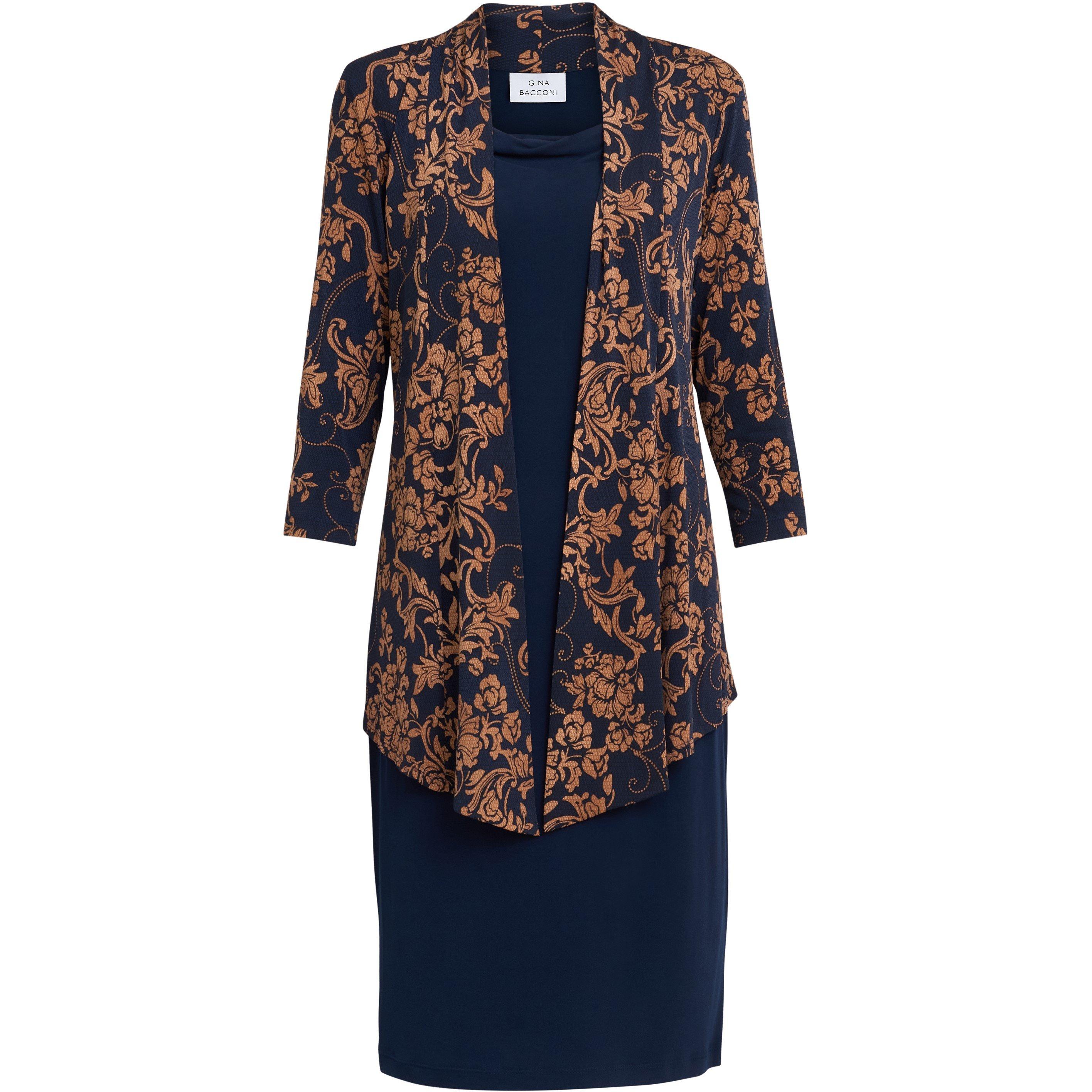 Midnight - Gina Bacconi - Cara Mock Dress And Jacket - 4