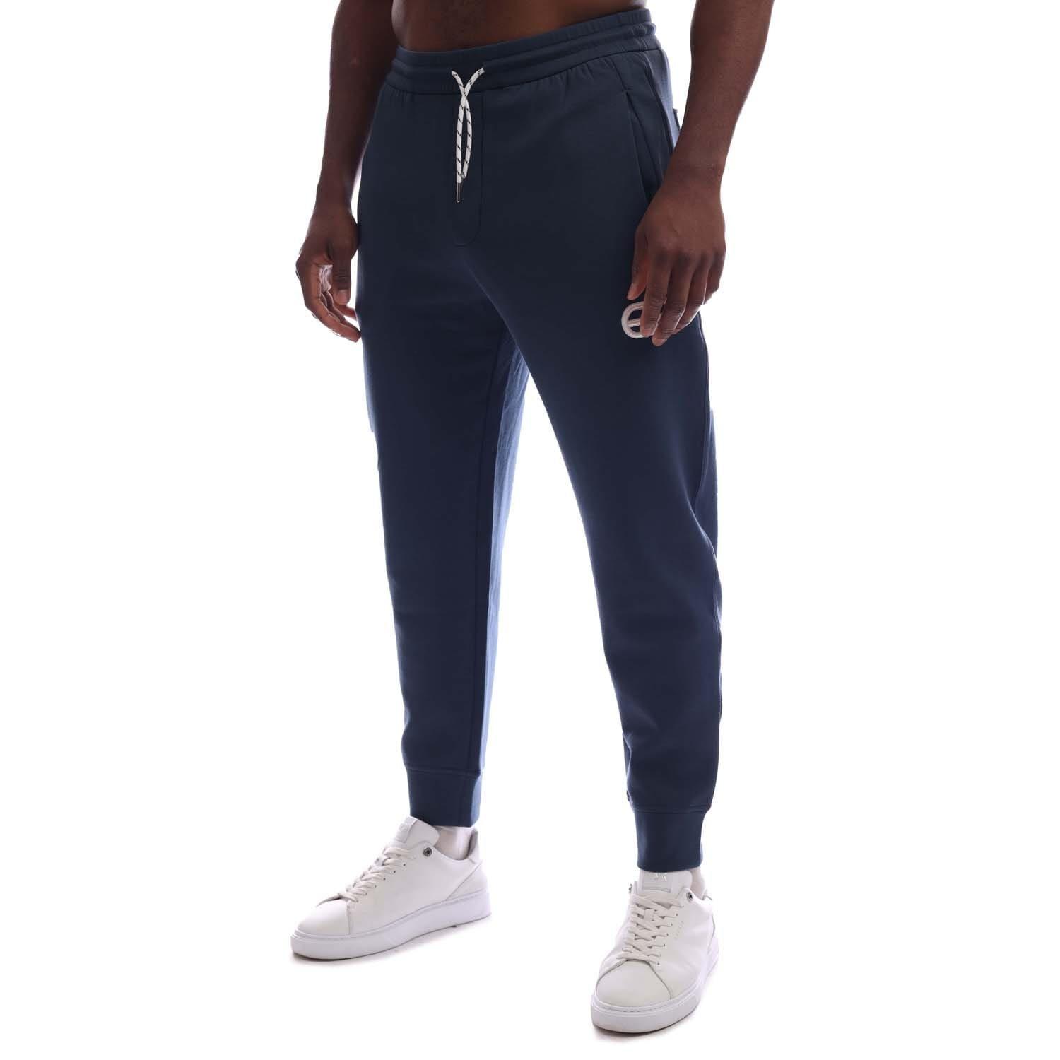 Emporio Armani Men's Navy Jersey Joggers - 2XL