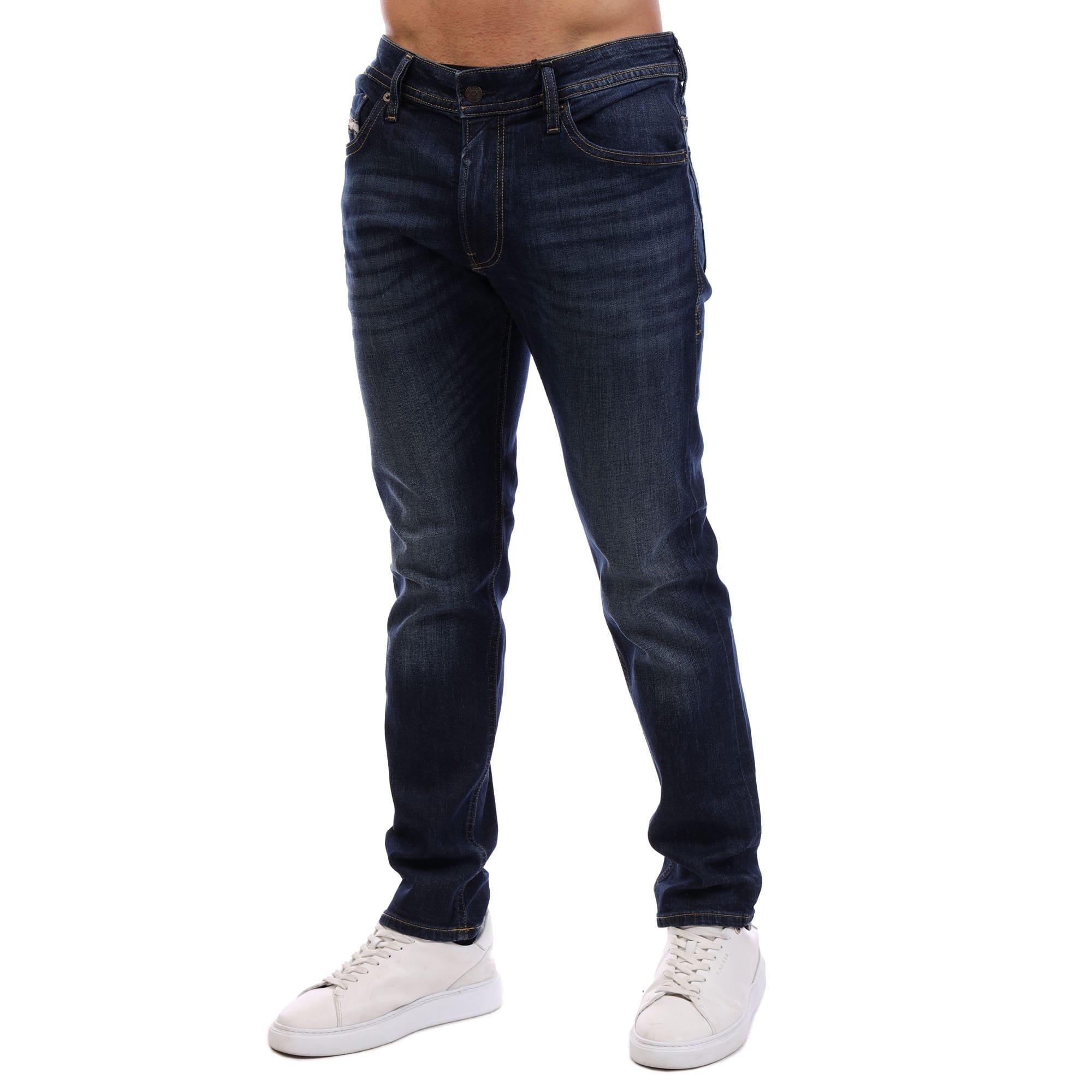 Blue - Diesel - Thommer-R Slim-Fit Jeans - 1