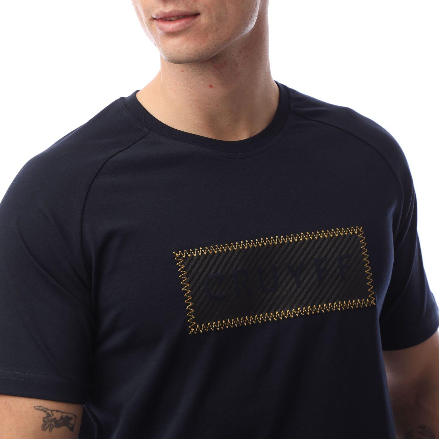 Blue - Cruyff - Fuzeknit Lasercut T-Shirt - 2
