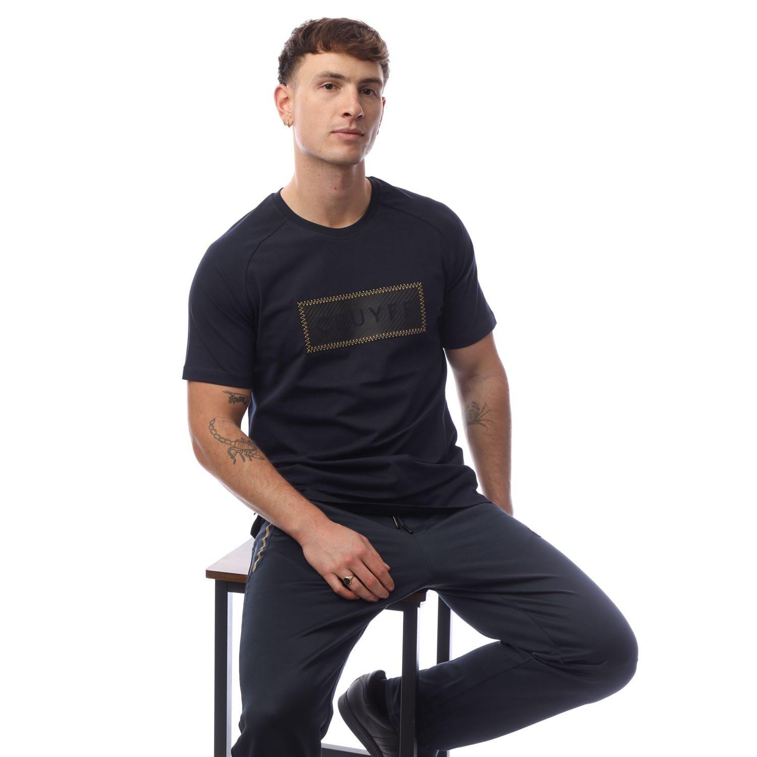 Blue - Cruyff - Fuzeknit Lasercut T-Shirt - 4