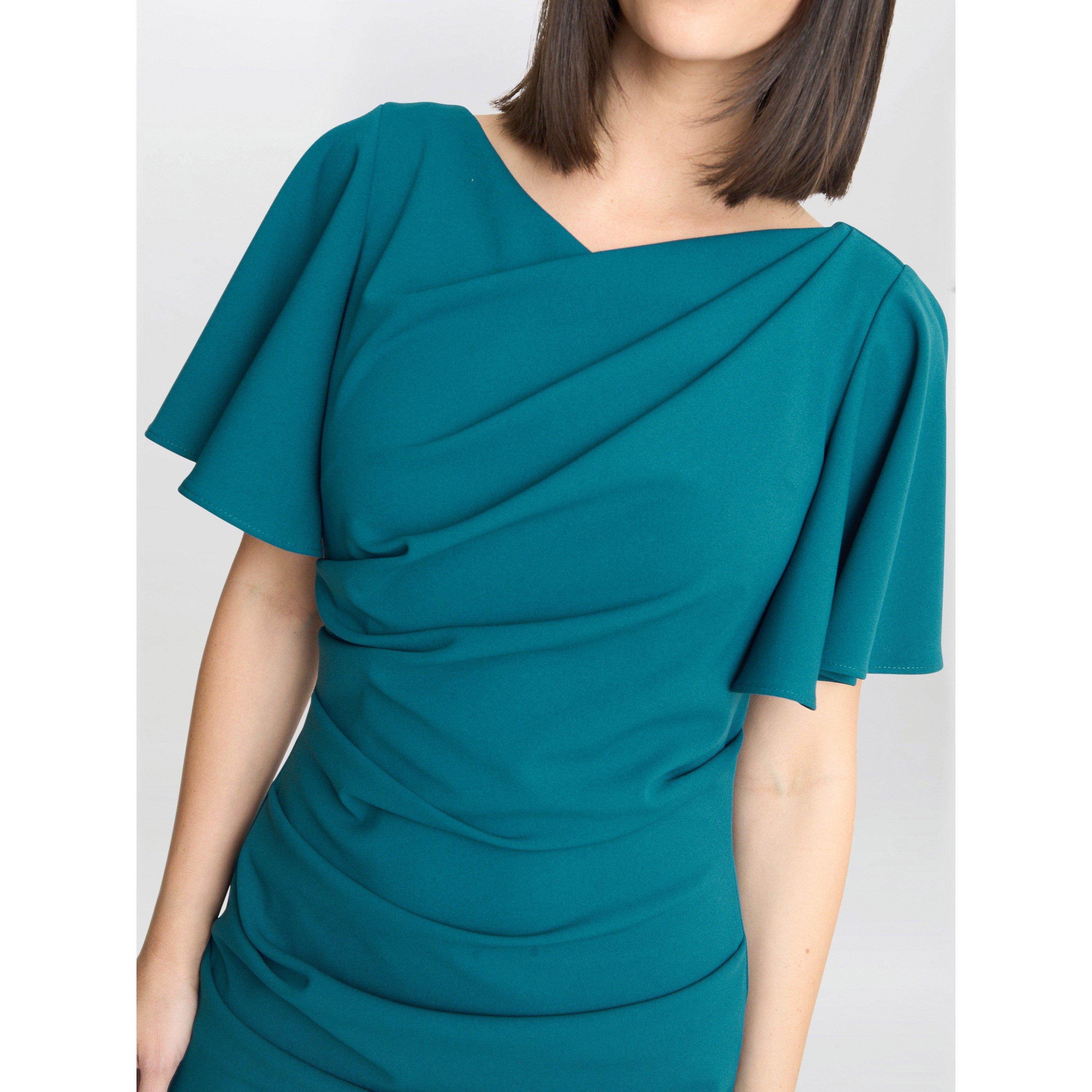 Green - Gina Bacconi - Women's Portia Crepe Maxi Dress - 5