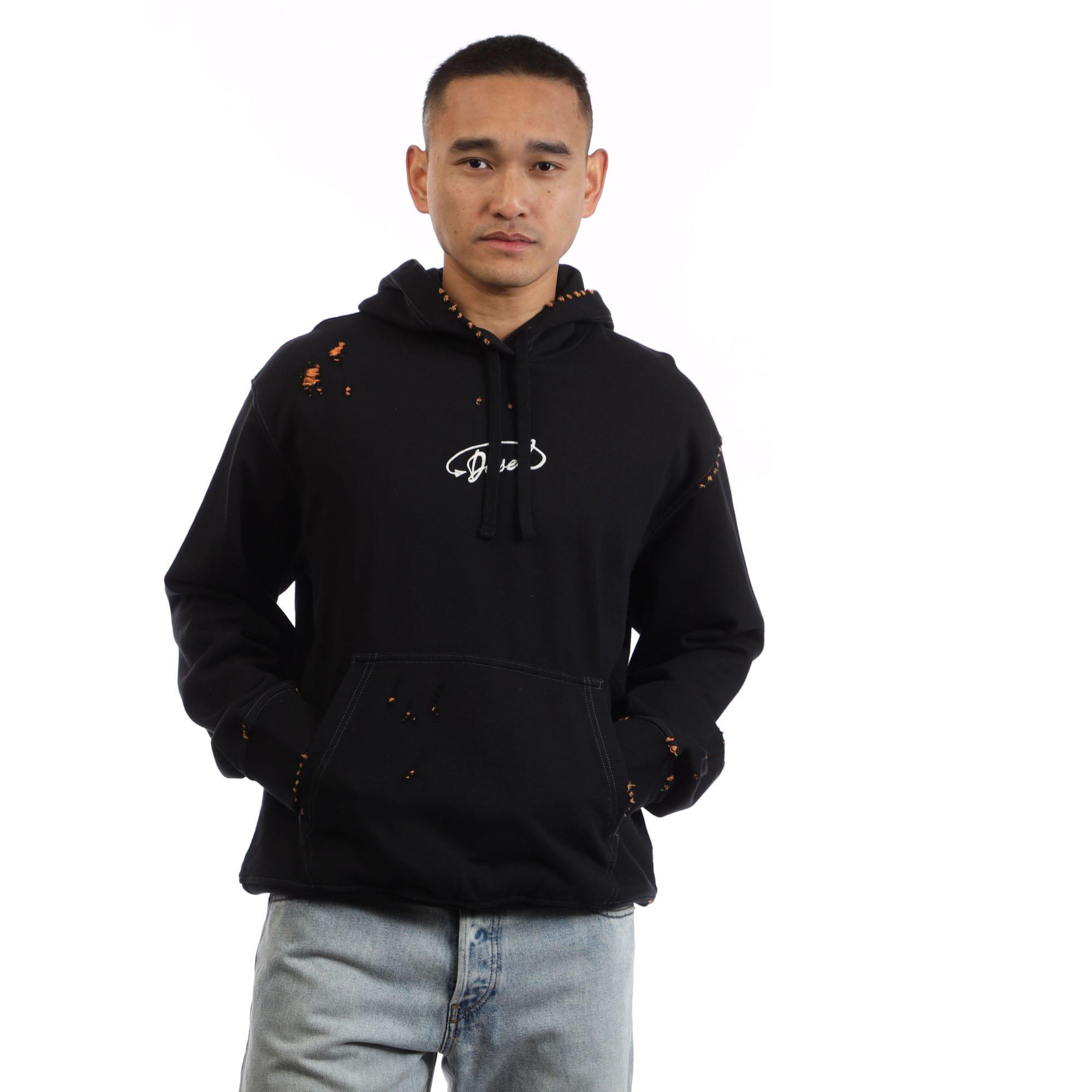 Black - Diesel - S-Macs Hooded Sweatshirt - 1