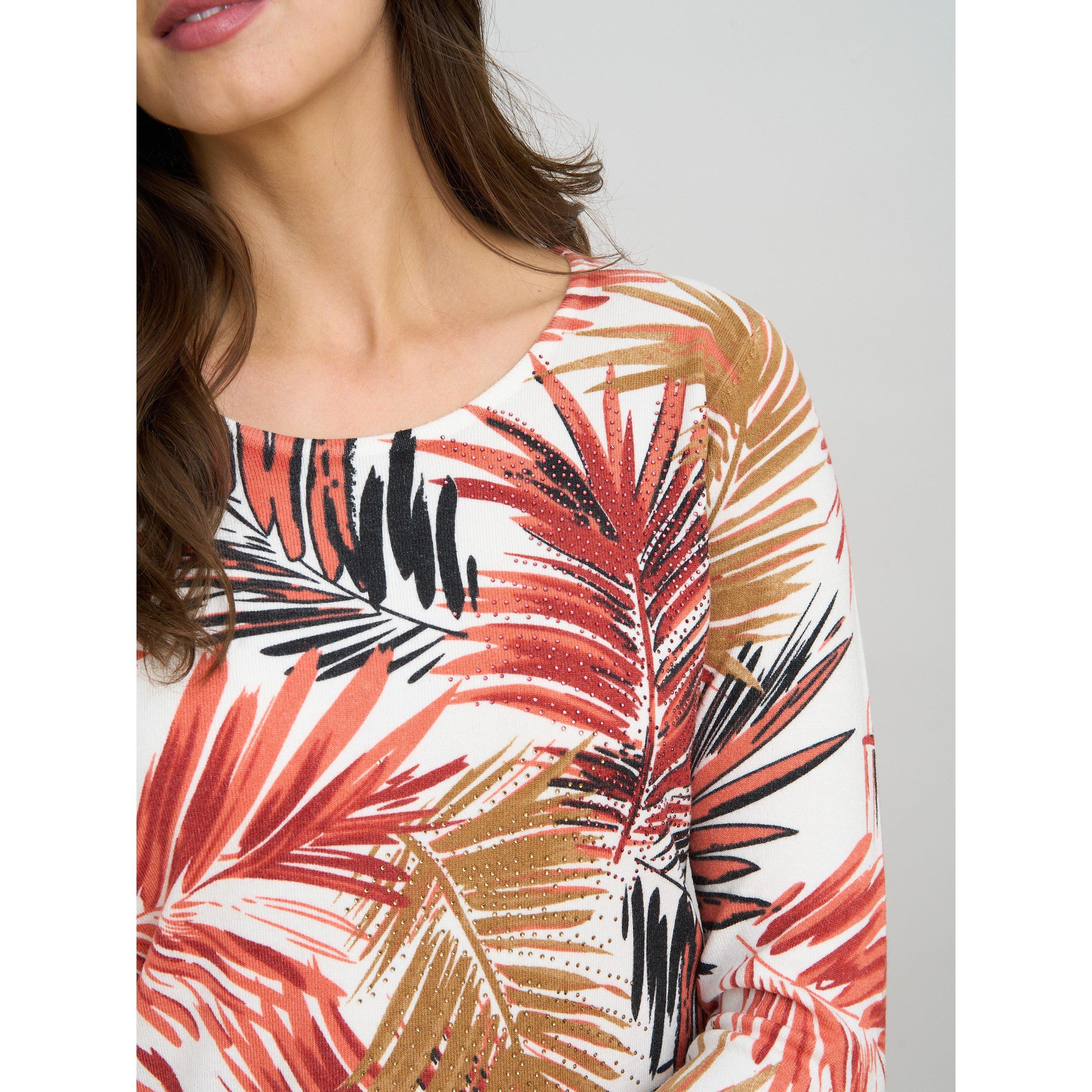 Rust - Gina Bacconi - Nanette Printed Jumper - 5