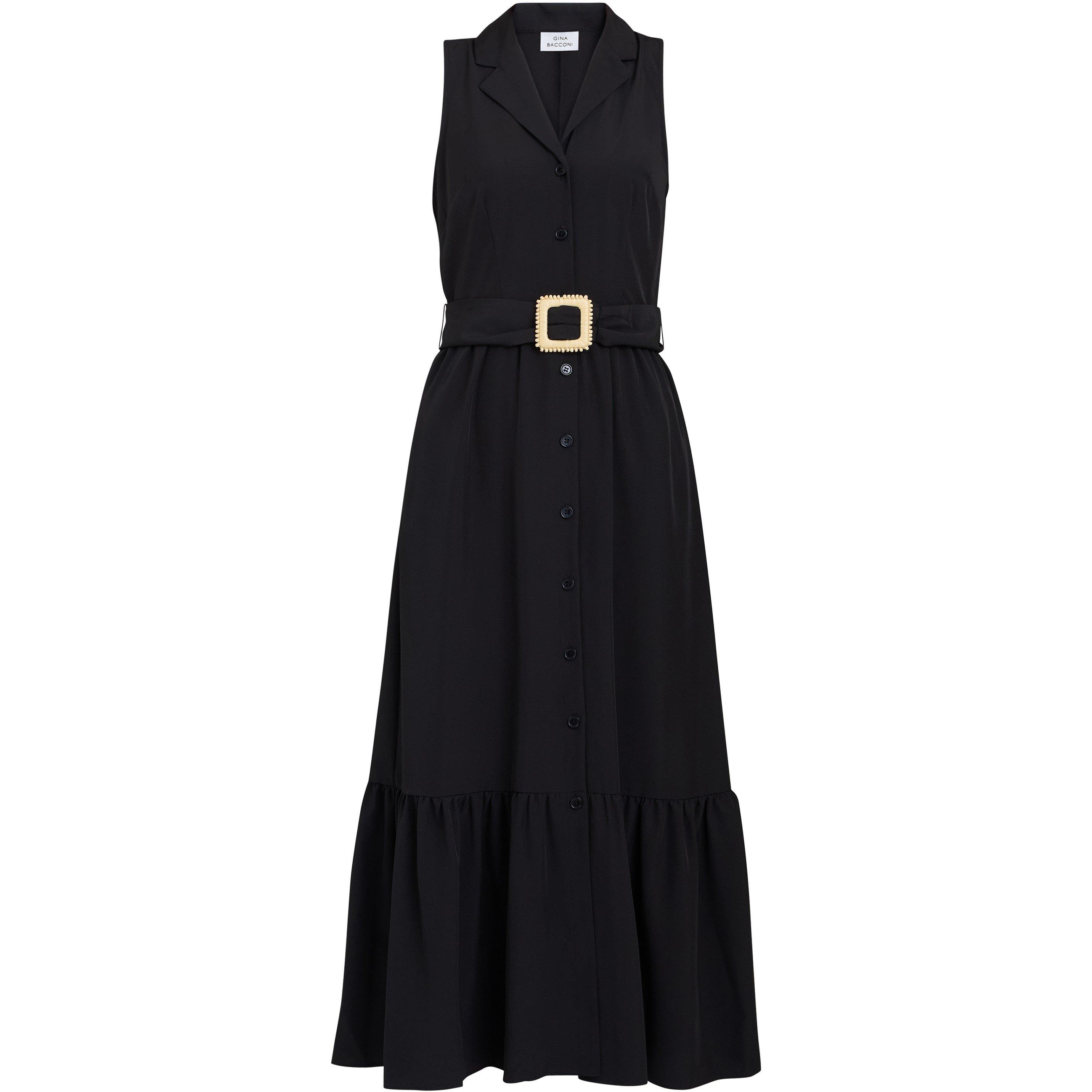 Black - Gina Bacconi - Women's Jamie Shirt Dress - 4
