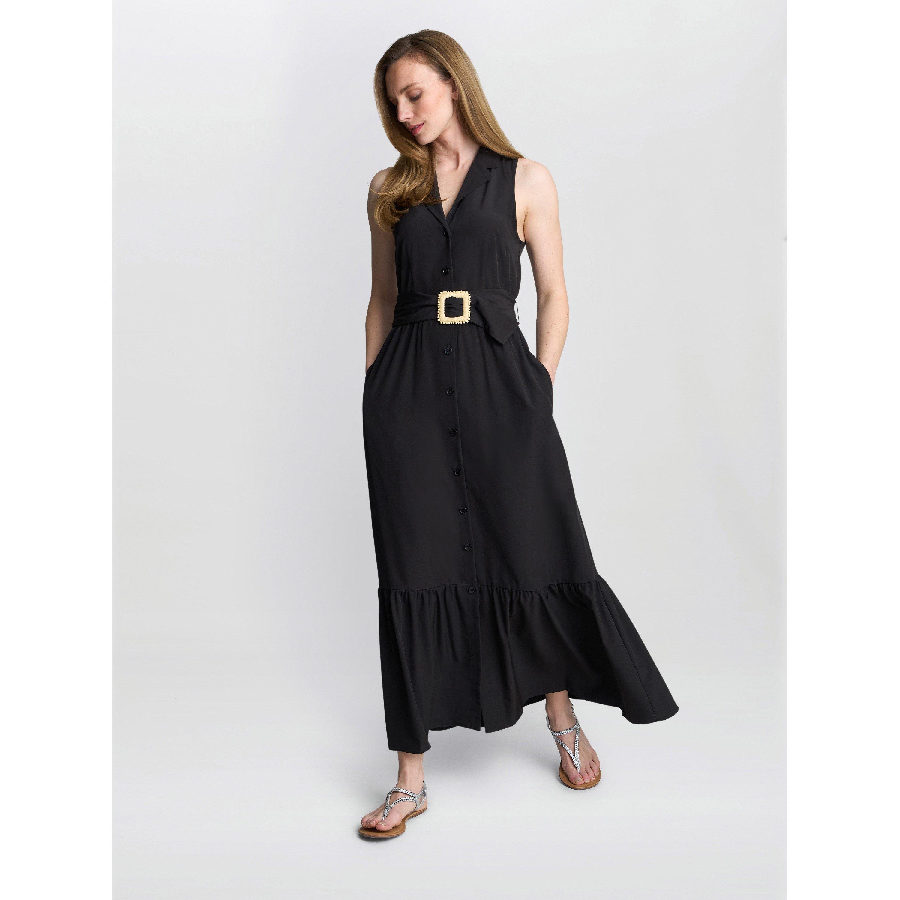 Black - Gina Bacconi - Women's Jamie Shirt Dress - 6