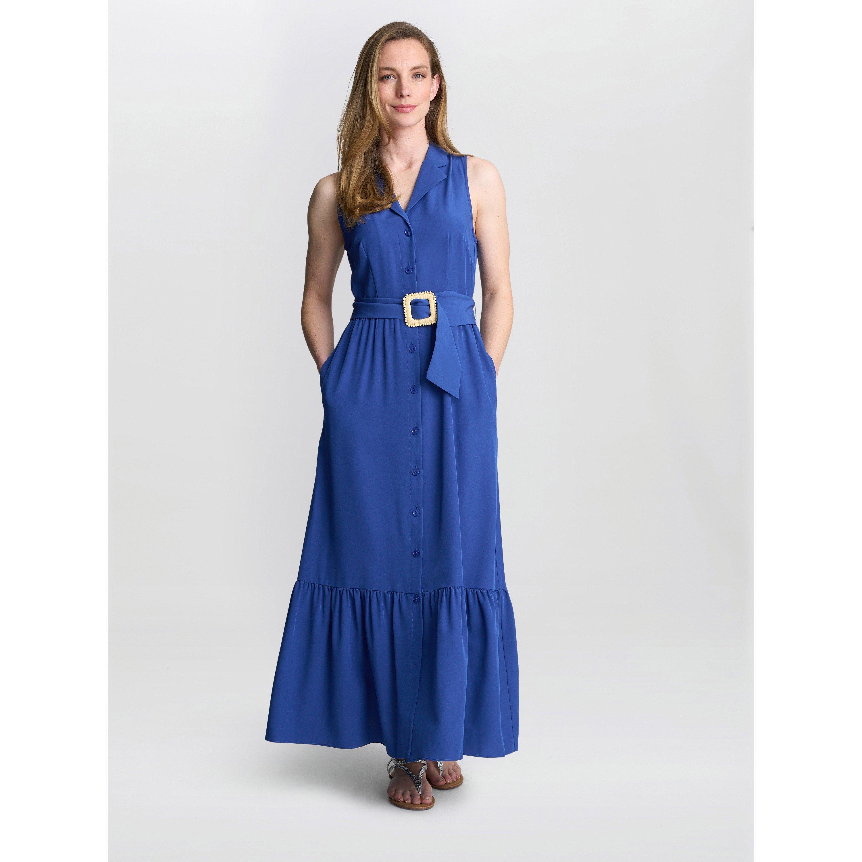 Gina Bacconi Women's Jamie Shirt Dress - Blue - S