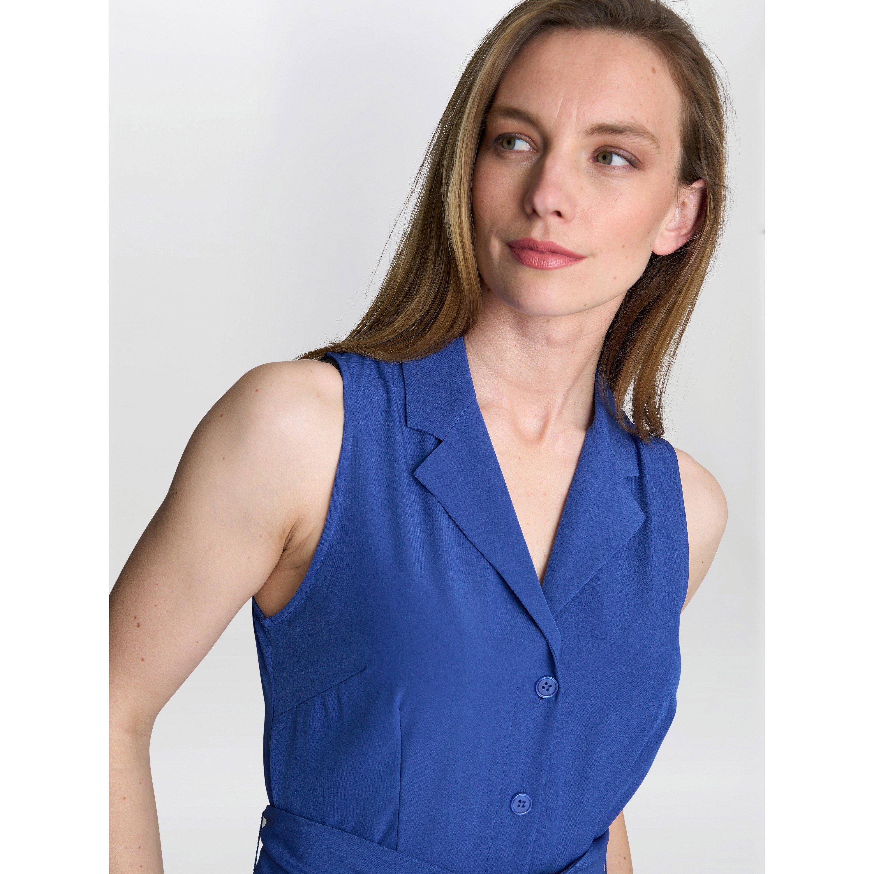 Blue - Gina Bacconi - Women's Jamie Shirt Dress - 6