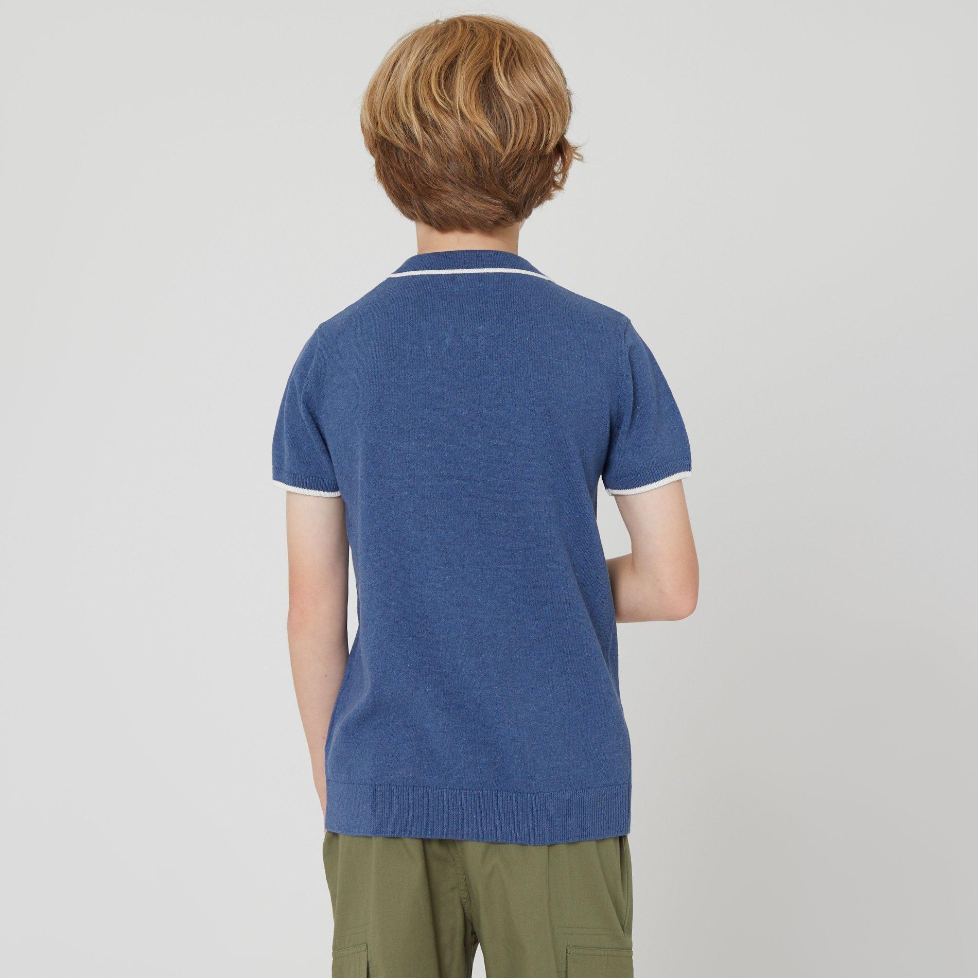 AZUL - Studio - Knitted Short Sleeve Polo Juniors - 2