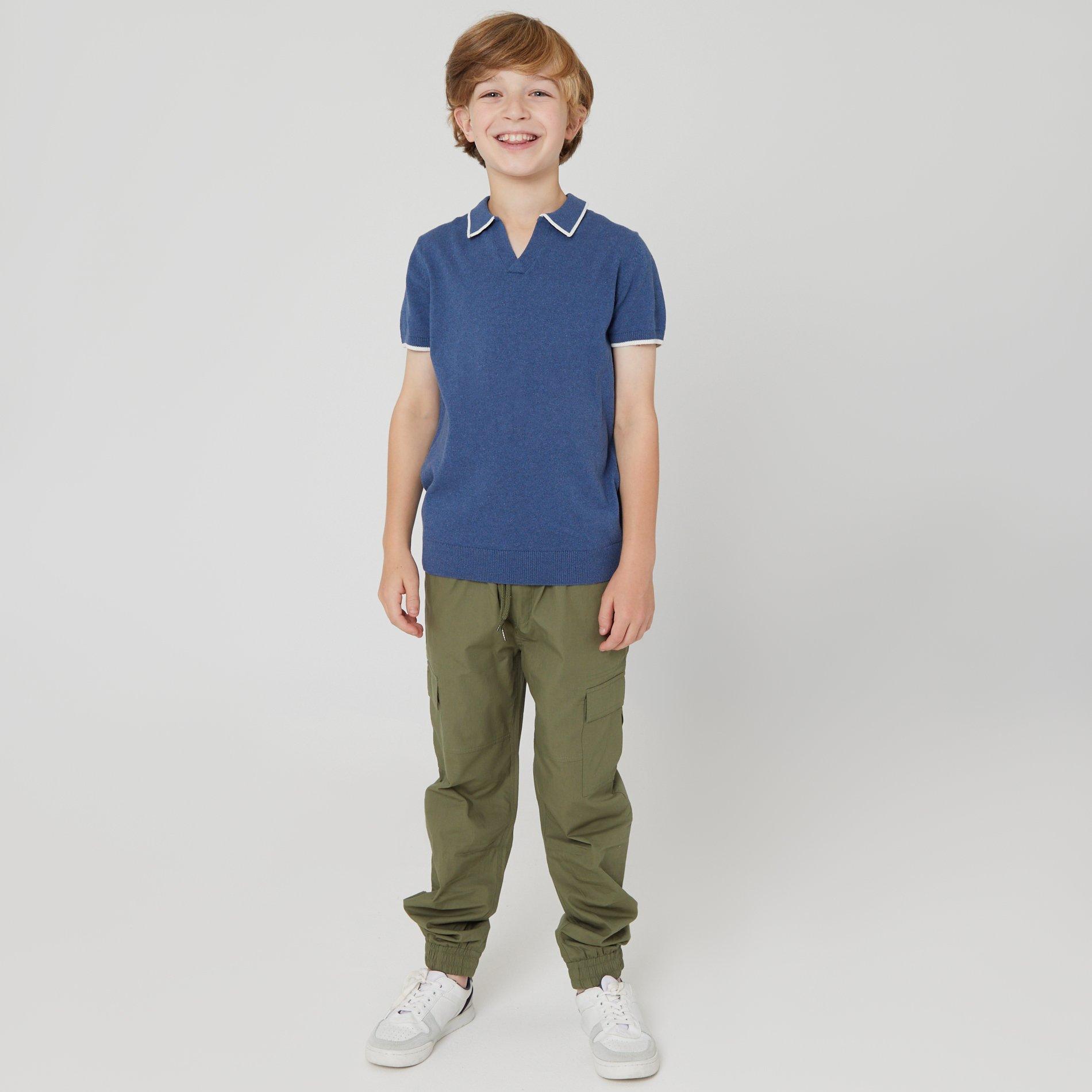 AZUL - Studio - Knitted Short Sleeve Polo Juniors - 3