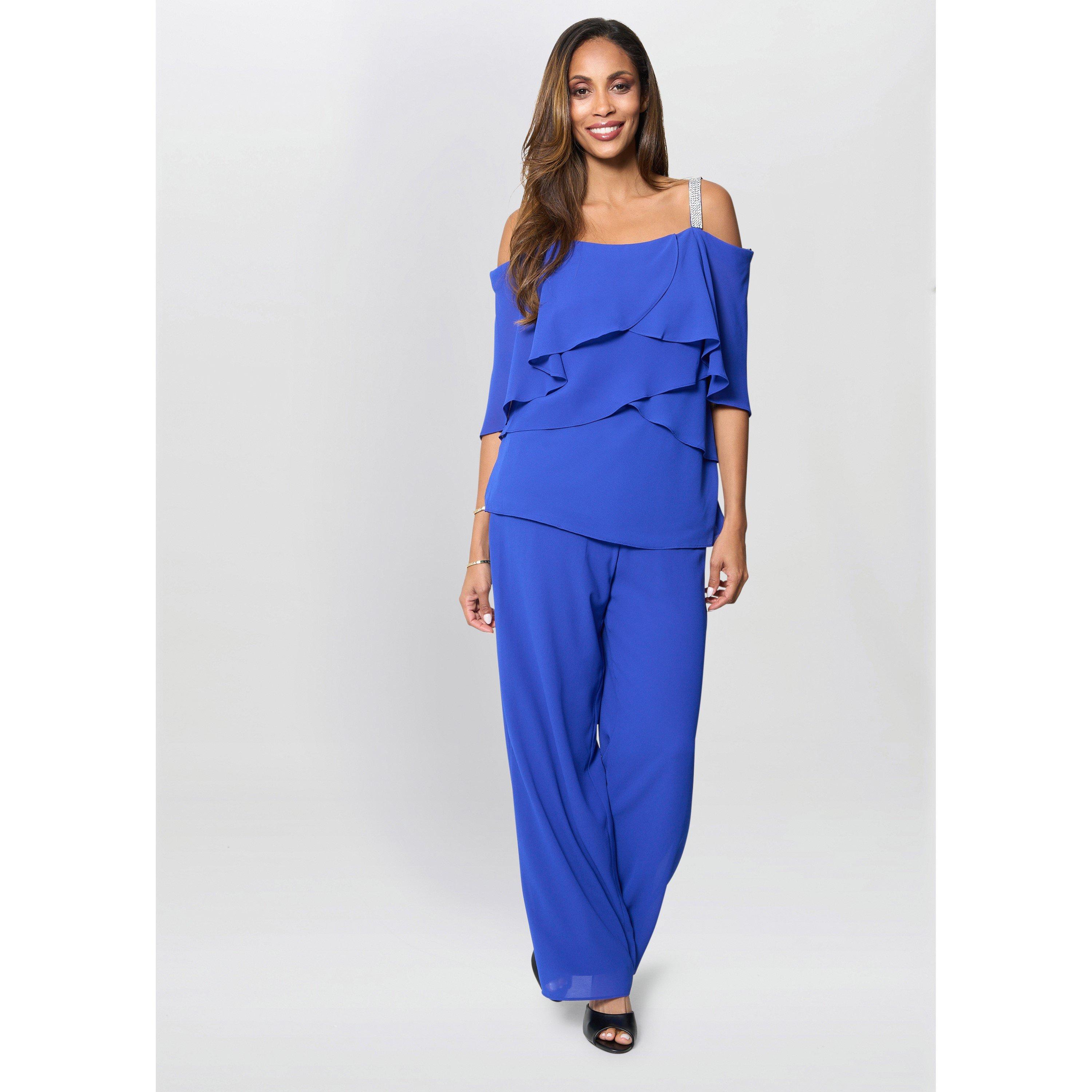 Royal - Gina Bacconi - Darla Frill Top Trouser Set - 2