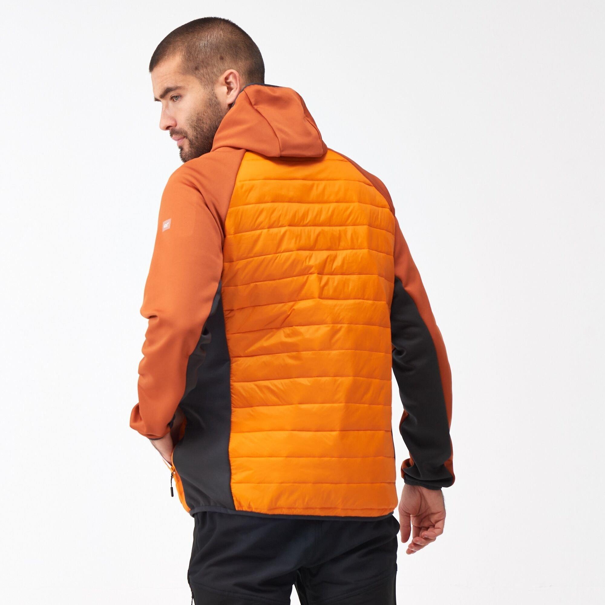 Orange Pepper/B - Regatta - Men's Andreson VIII Hybrid Water Resistant PrimaLoft Quilted Jacket - 2