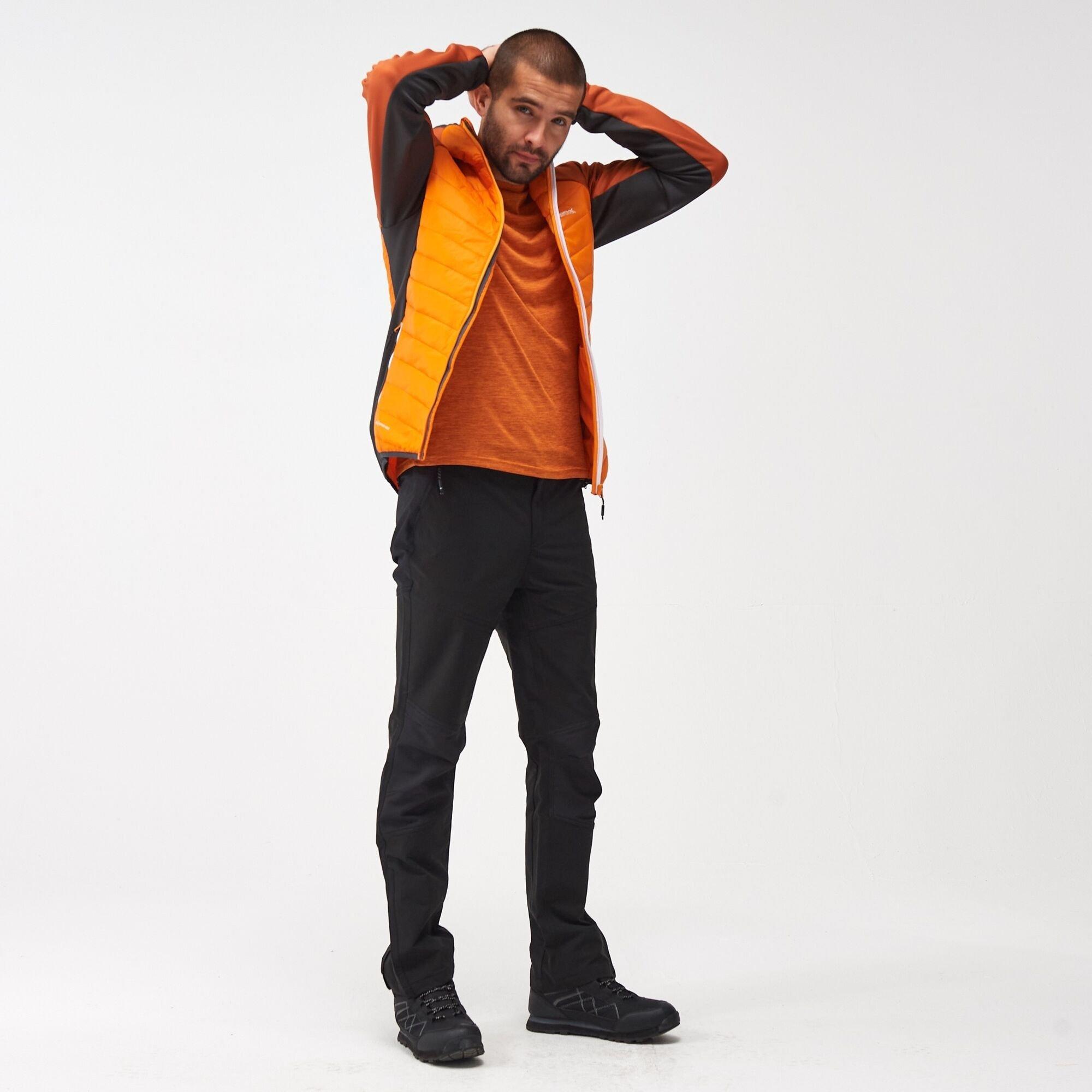 Orange Pepper/B - Regatta - Men's Andreson VIII Hybrid Water Resistant PrimaLoft Quilted Jacket - 3