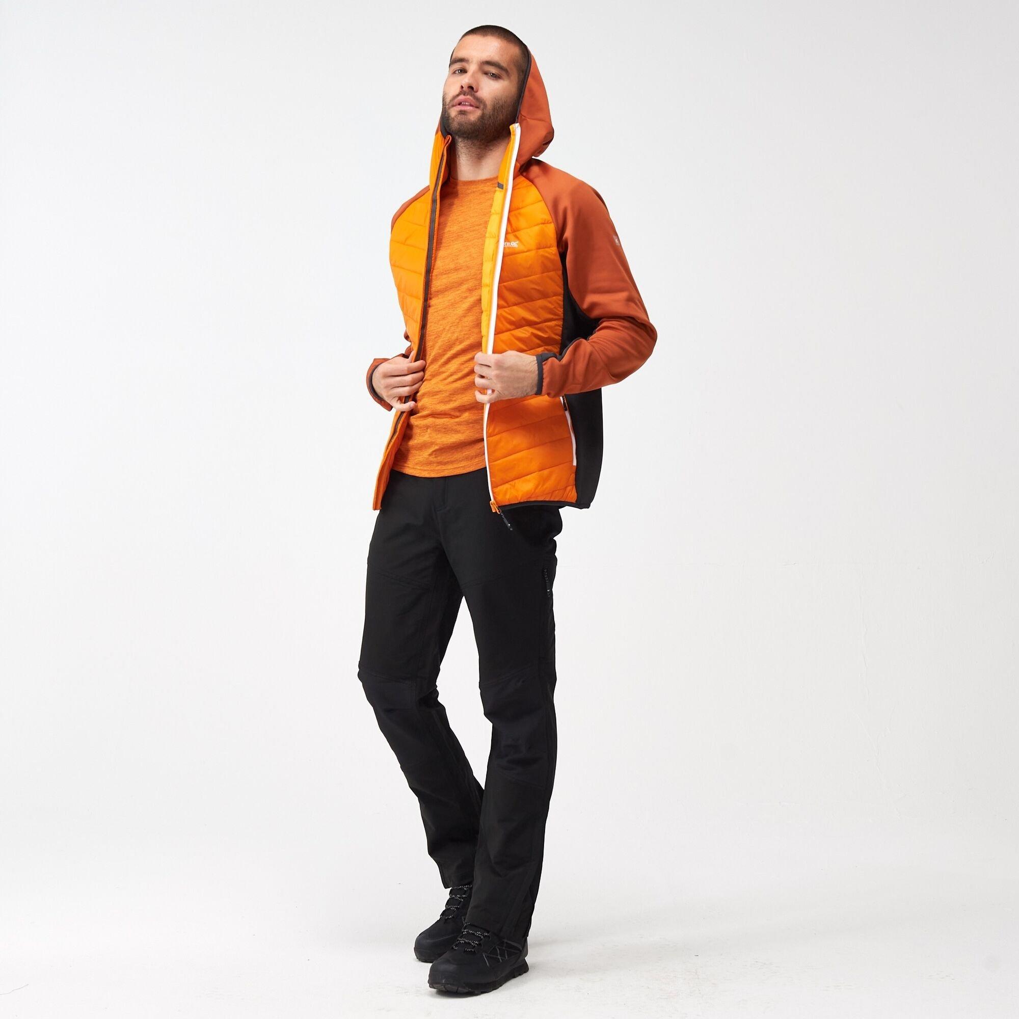 Orange Pepper/B - Regatta - Men's Andreson VIII Hybrid Water Resistant PrimaLoft Quilted Jacket - 8