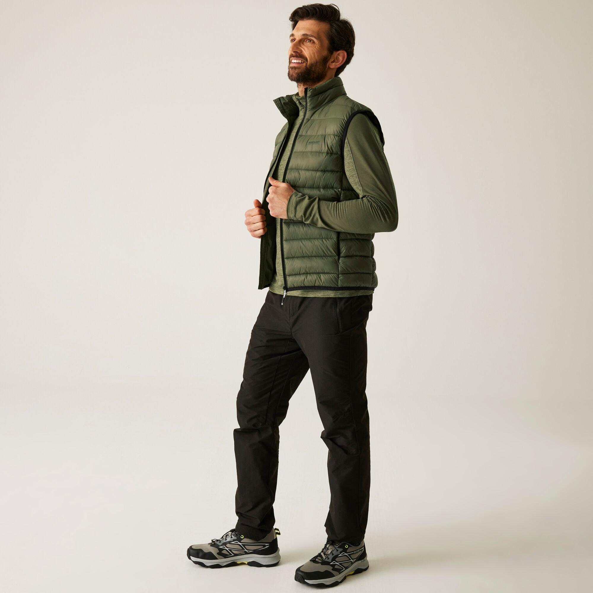 Olive Green - Regatta - Mens Marizion Insulated Bodywarmer - 3