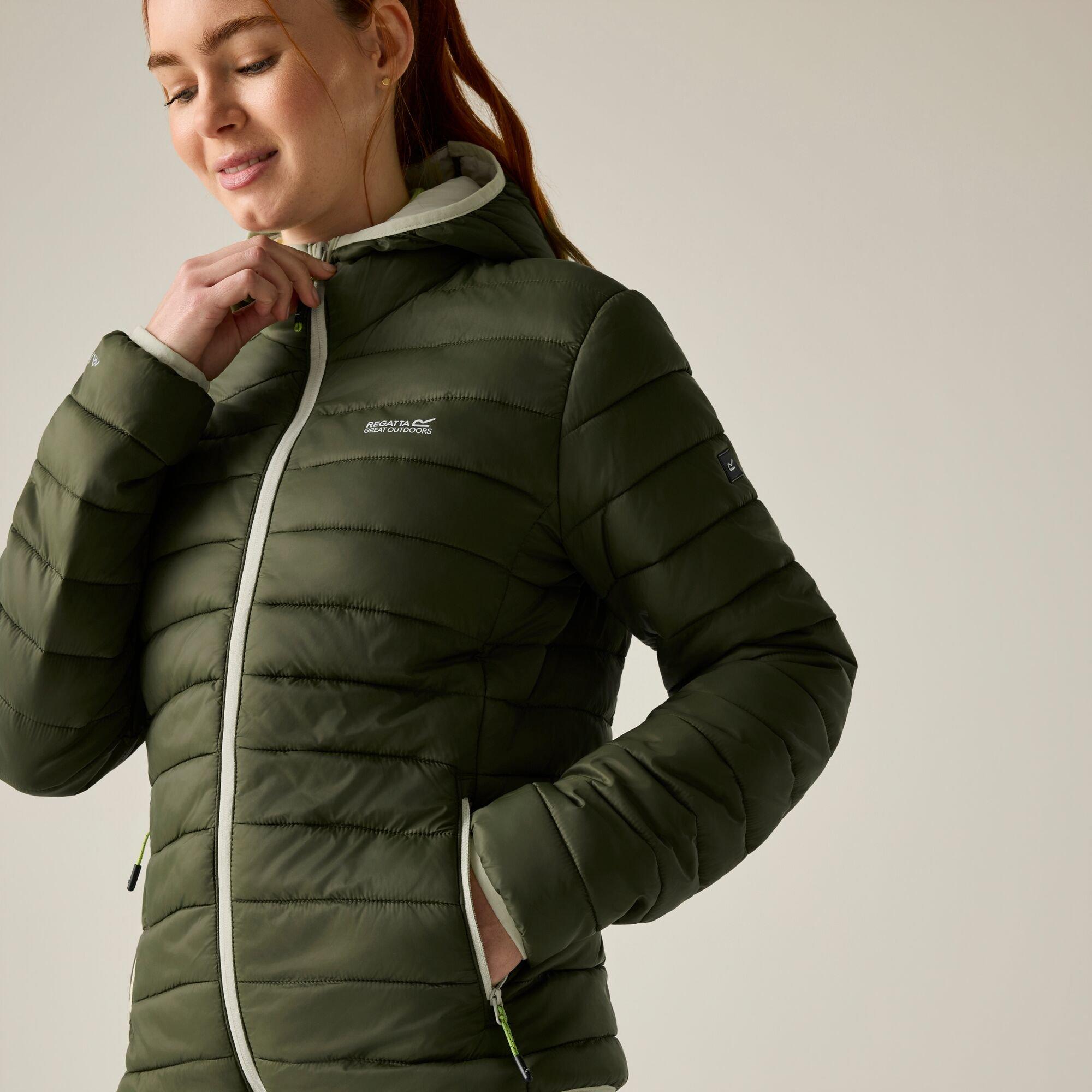 Olive Night(Lig - Regatta - Womens Marizion Hooded Insulated Jacket - 6
