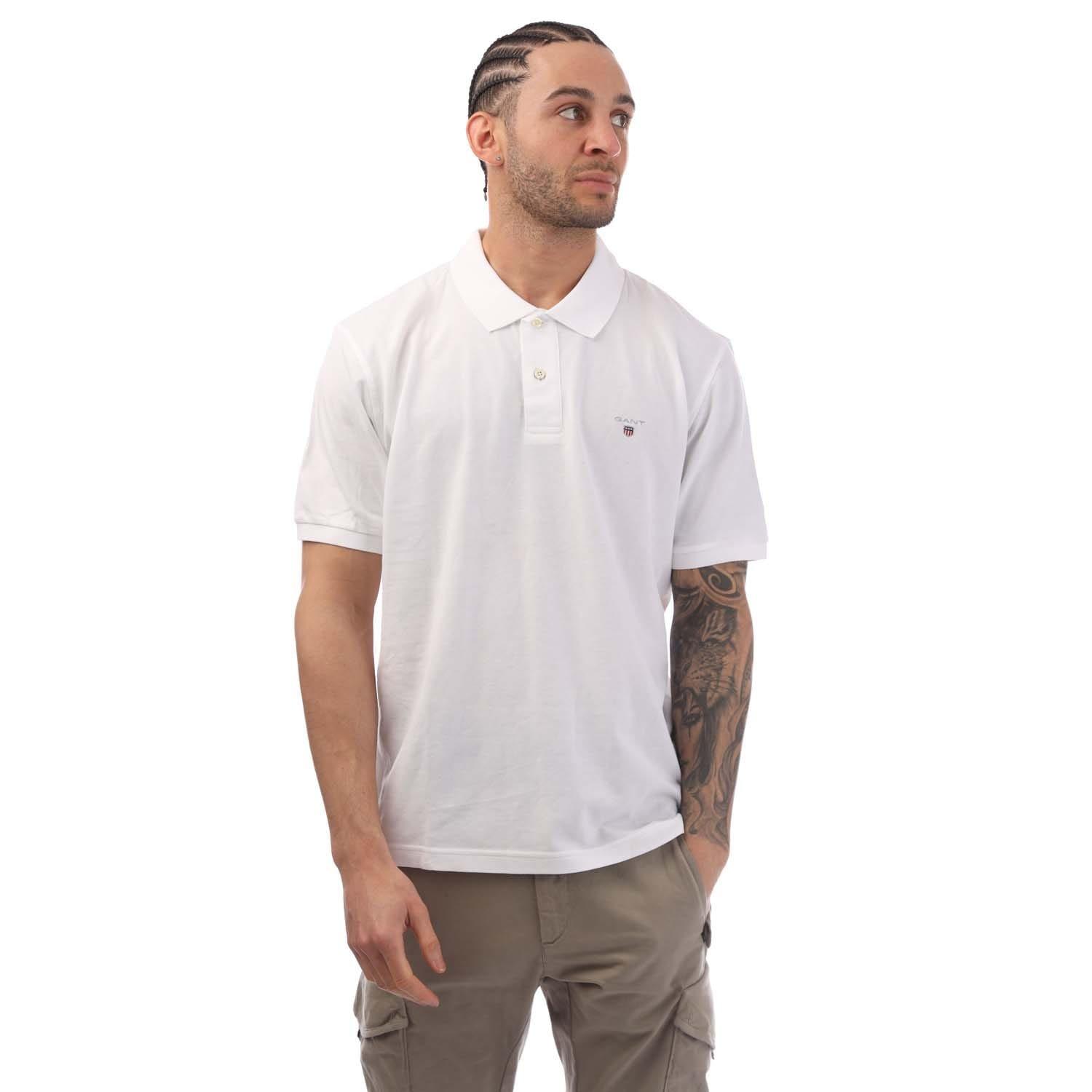 White - Gant - Piqu¿ Rugger Polo Shirt - 1